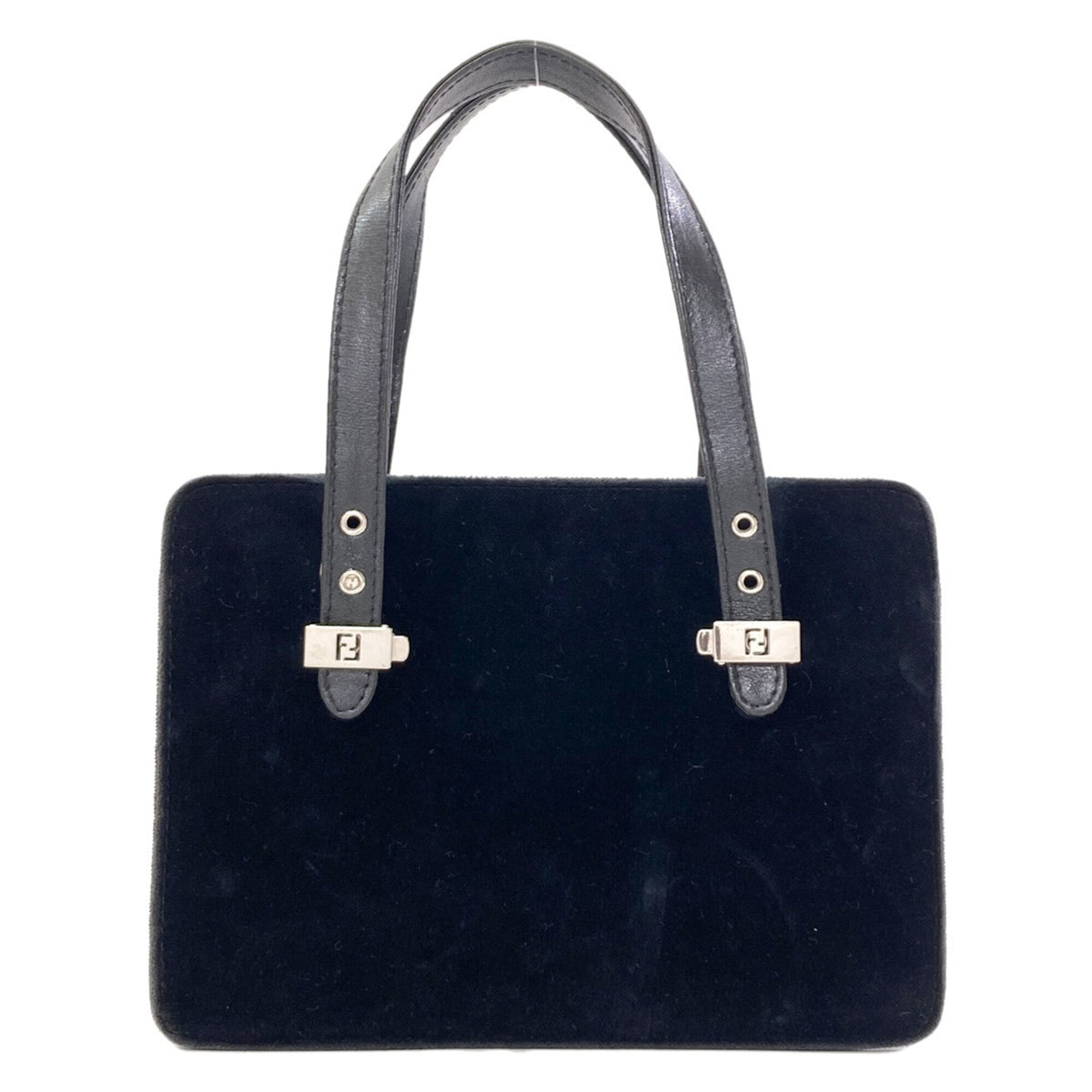 Fendi Black Suede Handbag (Pre-Owned)