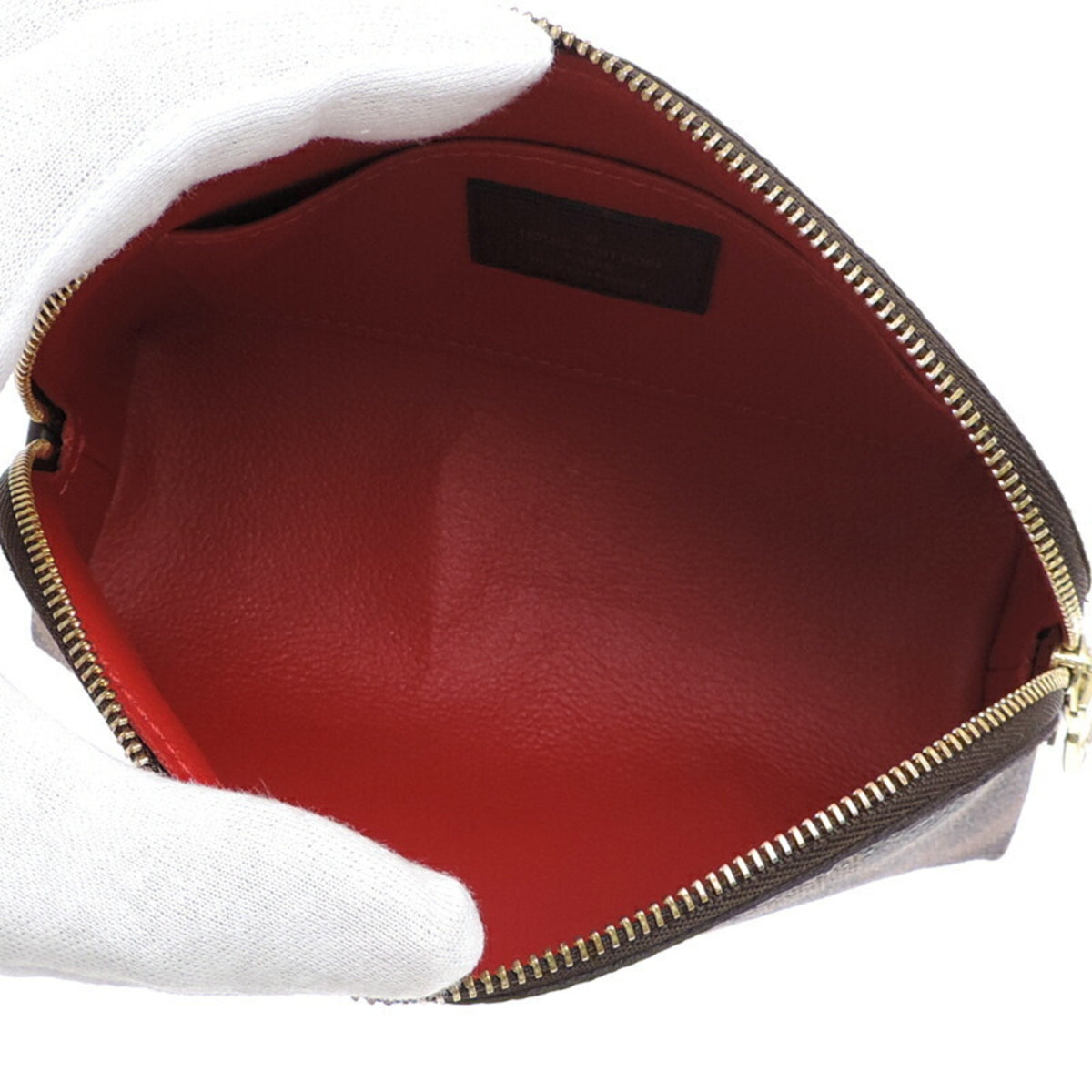 Louis Vuitton Brown Ebene Damier Canvas Pochette Pouch (Pre-Owned)