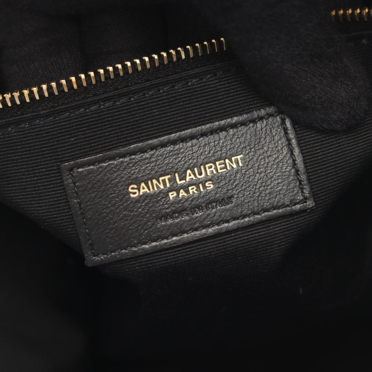 Yves Saint Laurent Black Leather Handbag Tote Bag (Pre-Owned)
