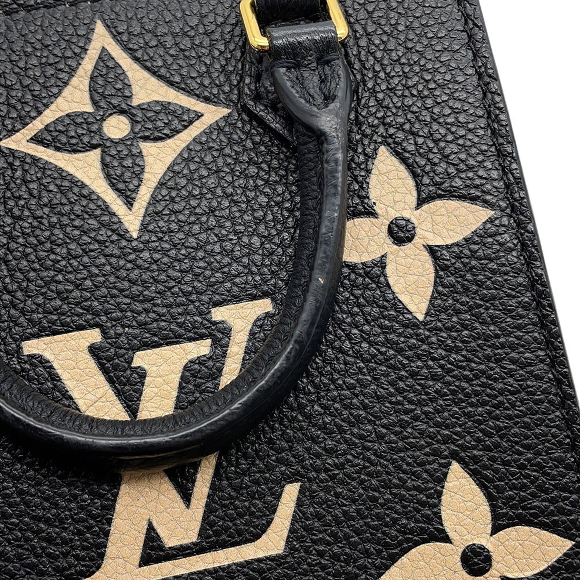 Louis Vuitton Bicolor Black Monogram Noir Monogram Empreinte Handbag (Pre-Owned)