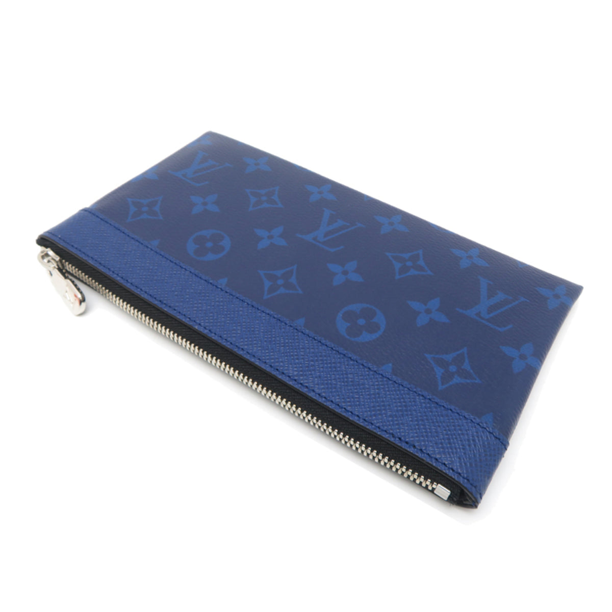 Louis Vuitton Blue Taigarama Pochette Pouch (Pre-Owned)