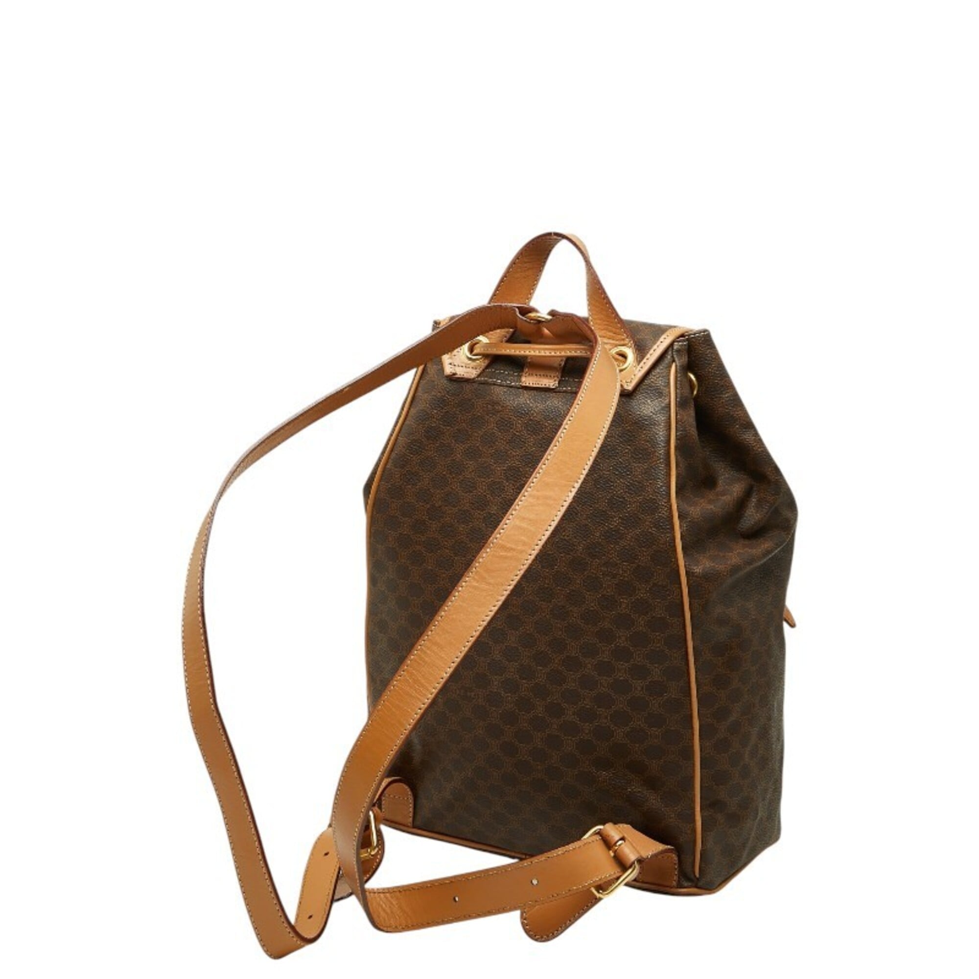 Celine Brown Pvc Leather Backpack (Pre-Owned)
