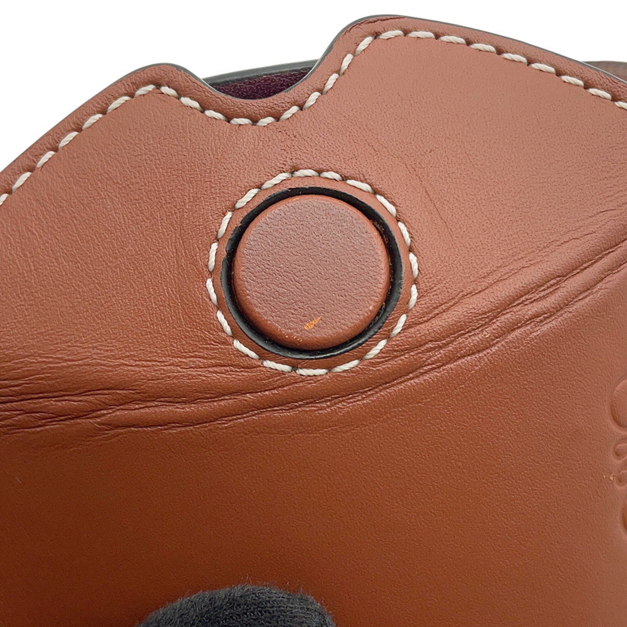 Loewe Brown Leather Handbag Pochette Shoulder Bag (Pre-Owned)