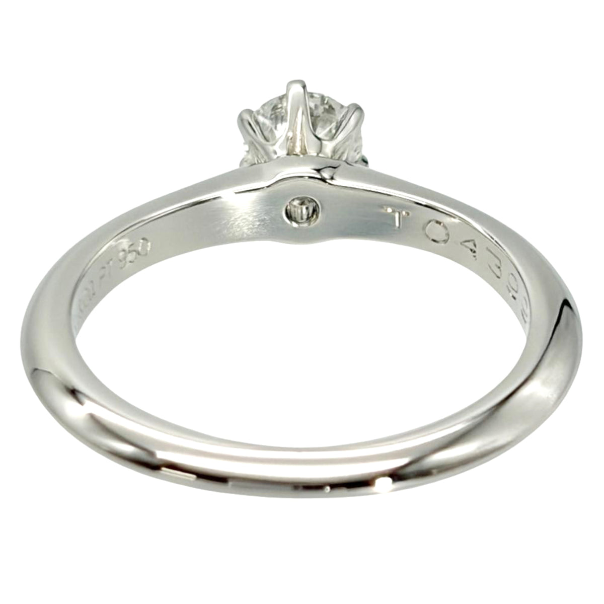 Tiffany Platinum Platinum 950 Band Ring (Pre-Owned)