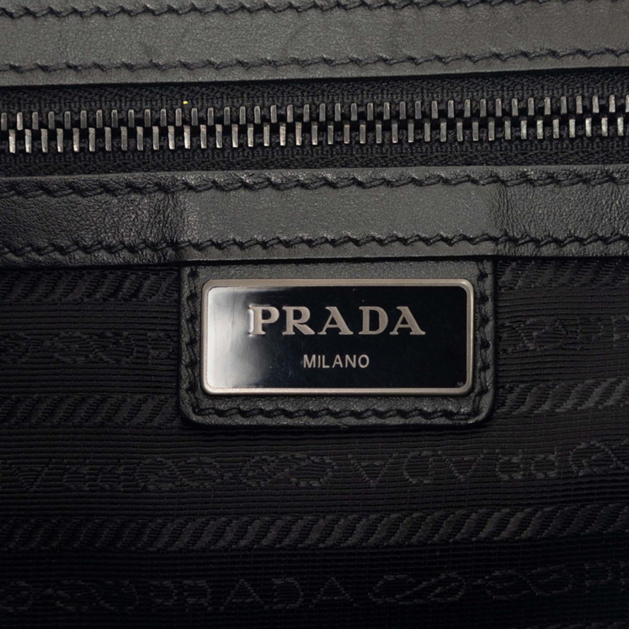 Prada Black Leather Backpack (Pre-Owned)