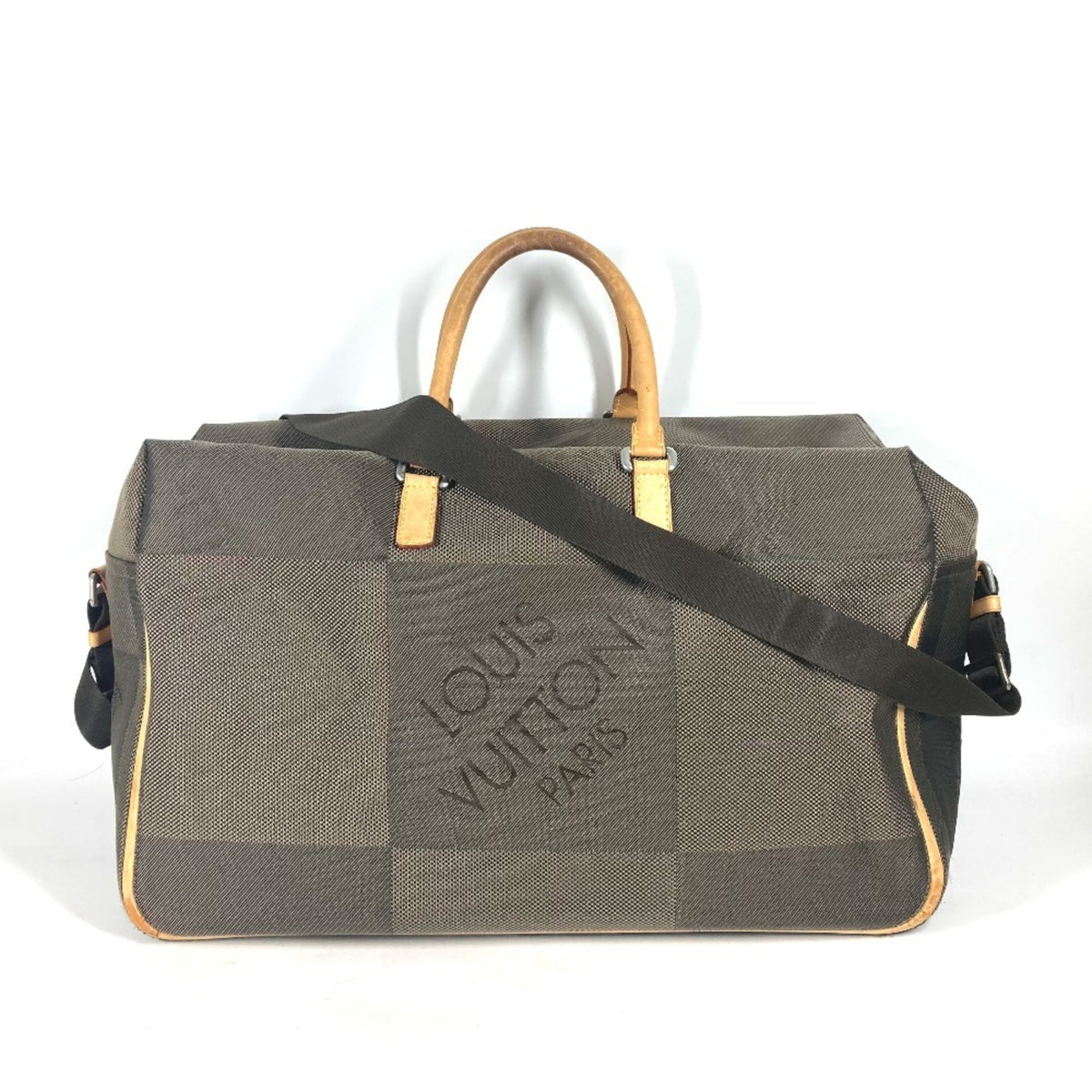 Louis Vuitton Khaki Canvas Boston Bag (Pre-Owned)