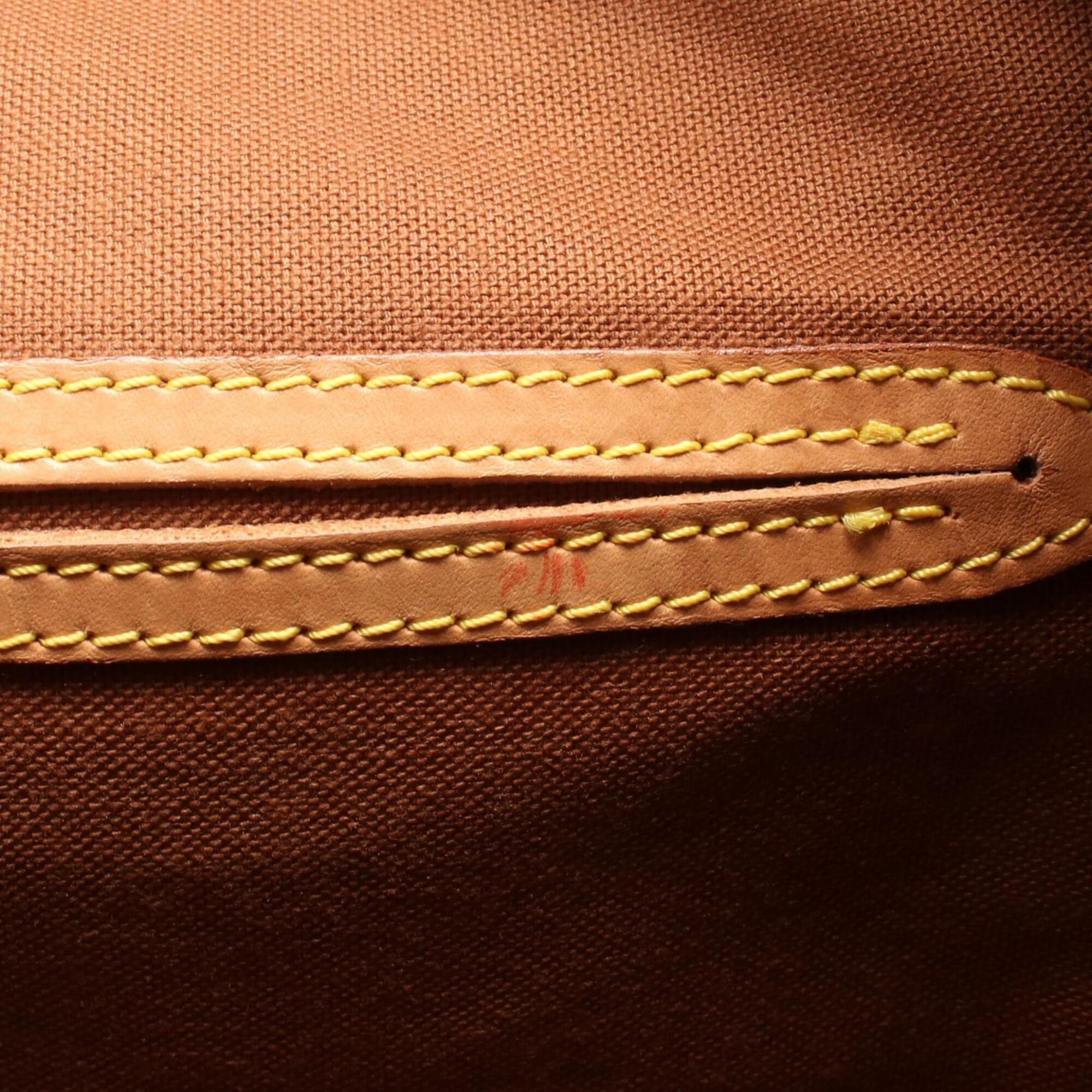 Louis Vuitton Brown Monogram Coated Canvas Backpack Handbag (Pre-Owned)