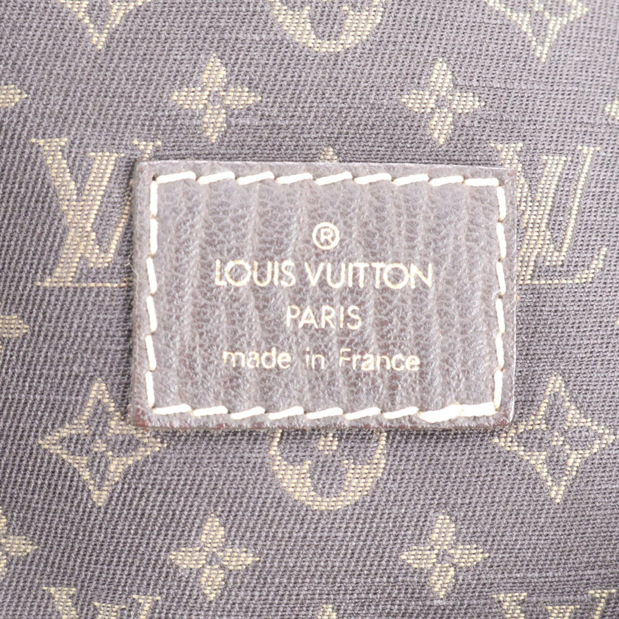 Louis Vuitton Monogram Mini Ebene Monogram Leather Canvas Handbag Shoulder Bag (Pre-Owned)