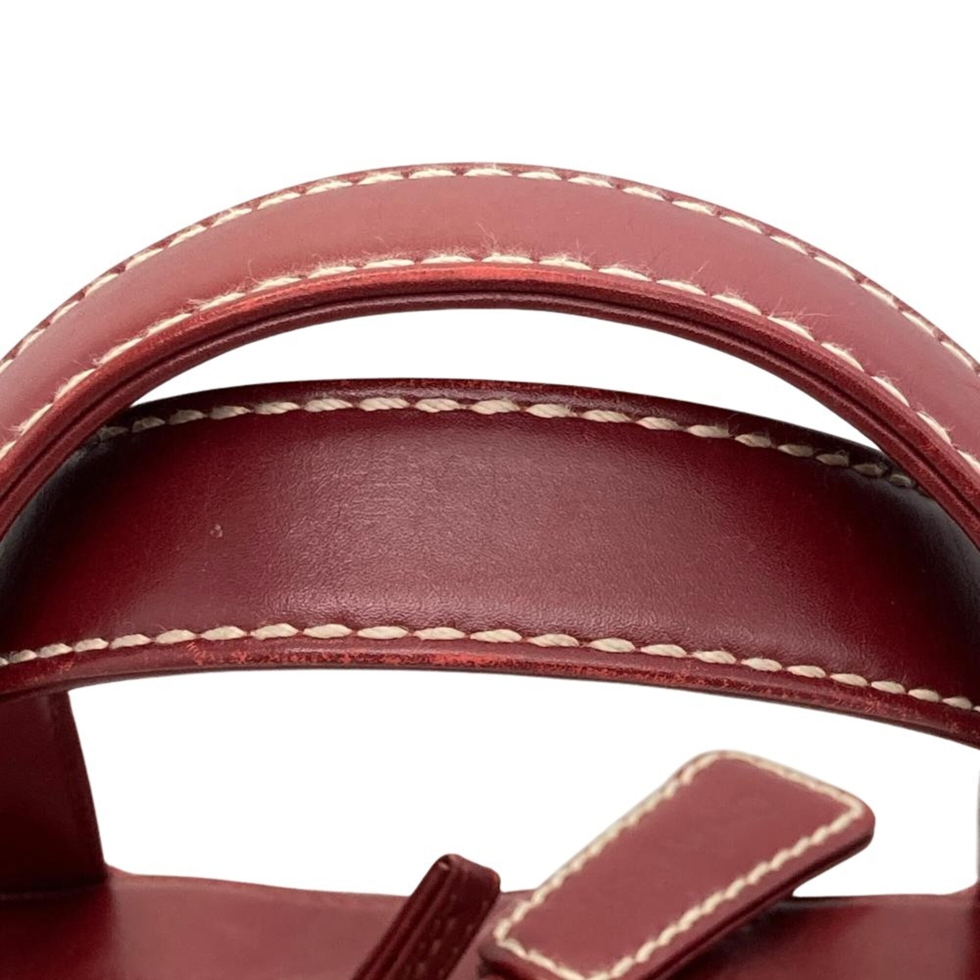 Chanel Bordeaux Red Color Wine Boston Bag Handbag (Pre-Owned)