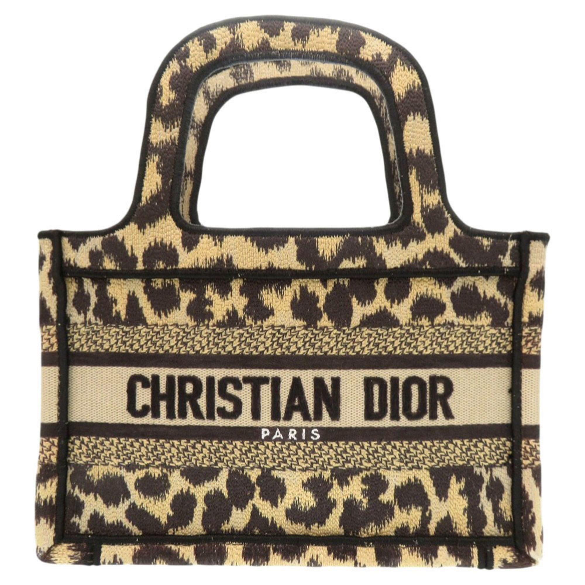 Christian Dior Beige Canvas Handbag (Pre-Owned)