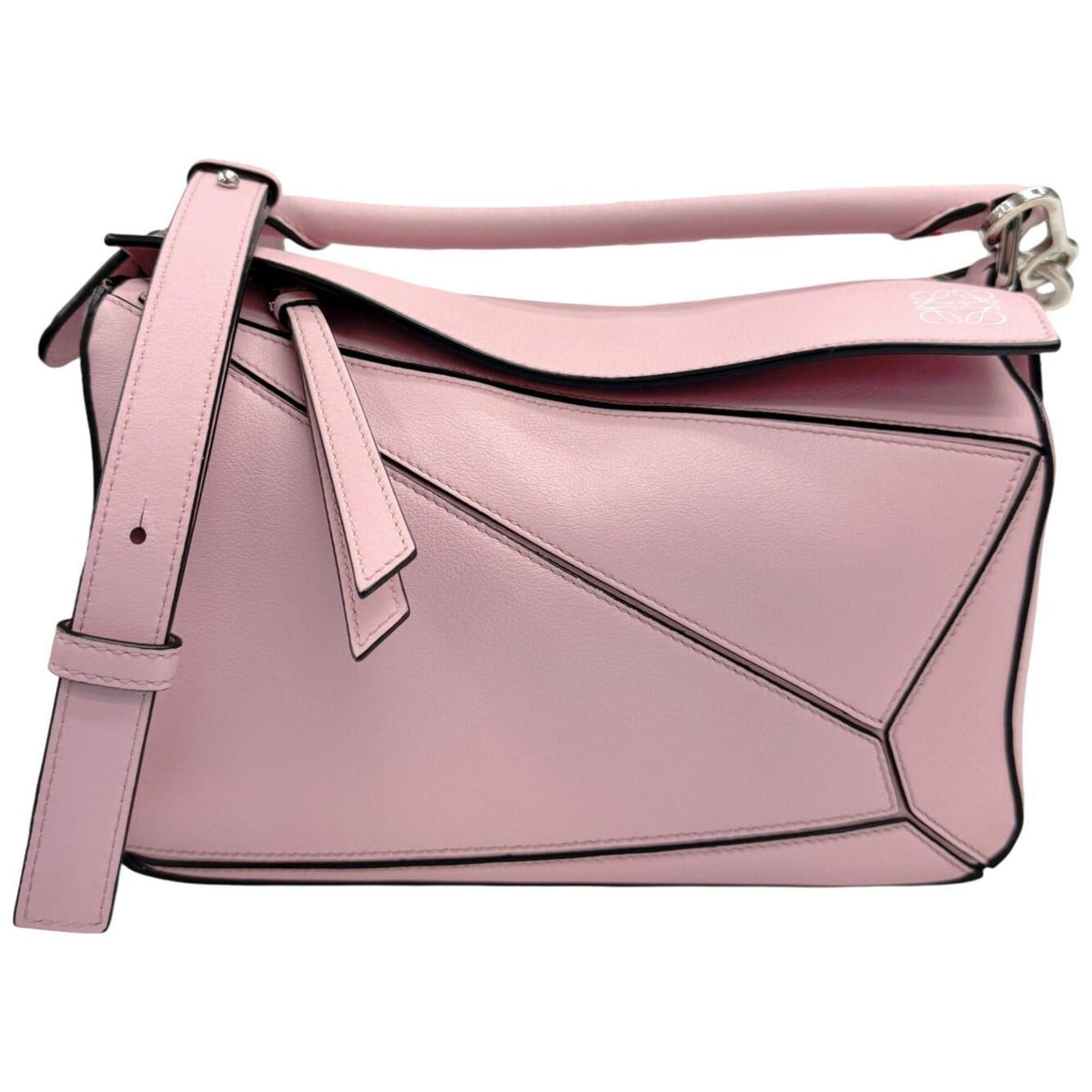 Loewe Pink Leather Handbag Shoulder Bag (Pre-Owned)