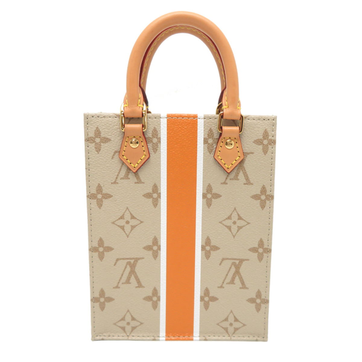 Louis Vuitton Beige Ochre Canvas Handbag (Pre-Owned)
