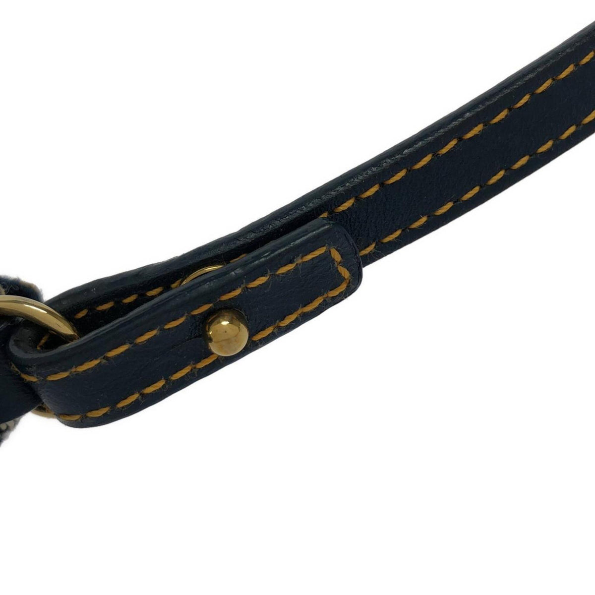 Christian Dior Blue Canvas Shoulder Bag (Pre-Owned)
