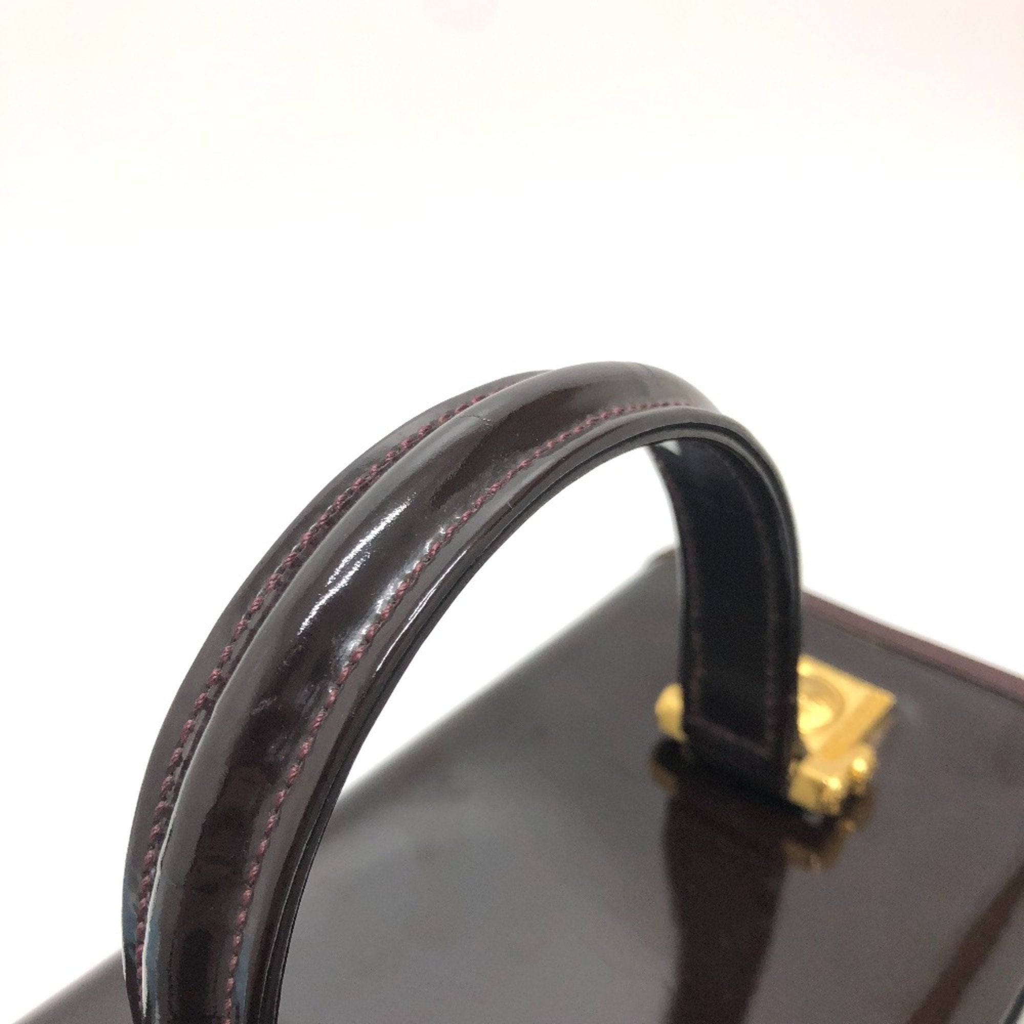 Versace Purple Patent Leather Handbag (Pre-Owned)
