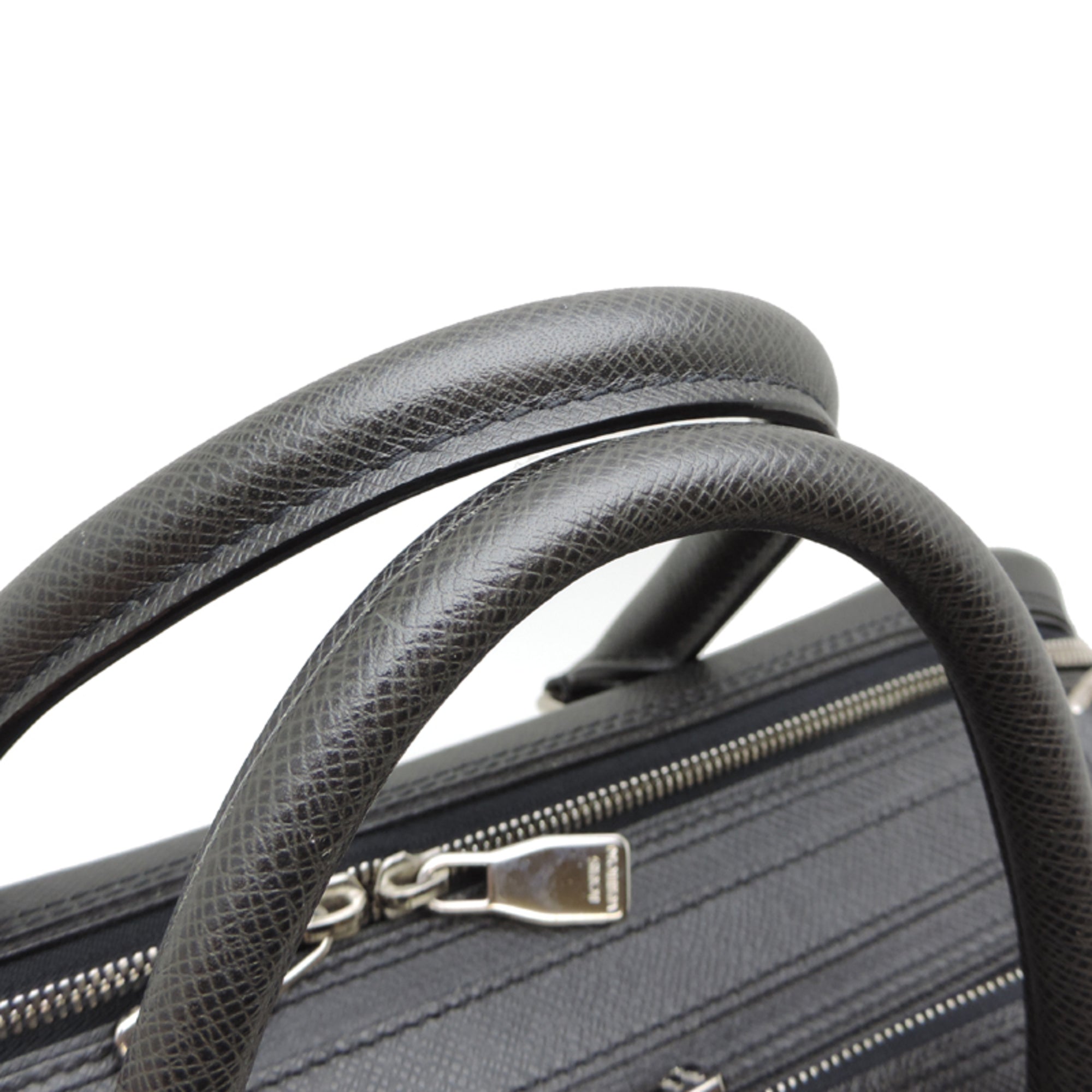Louis Vuitton Ardoise Black Taiga Leather Briefcase (Pre-Owned)