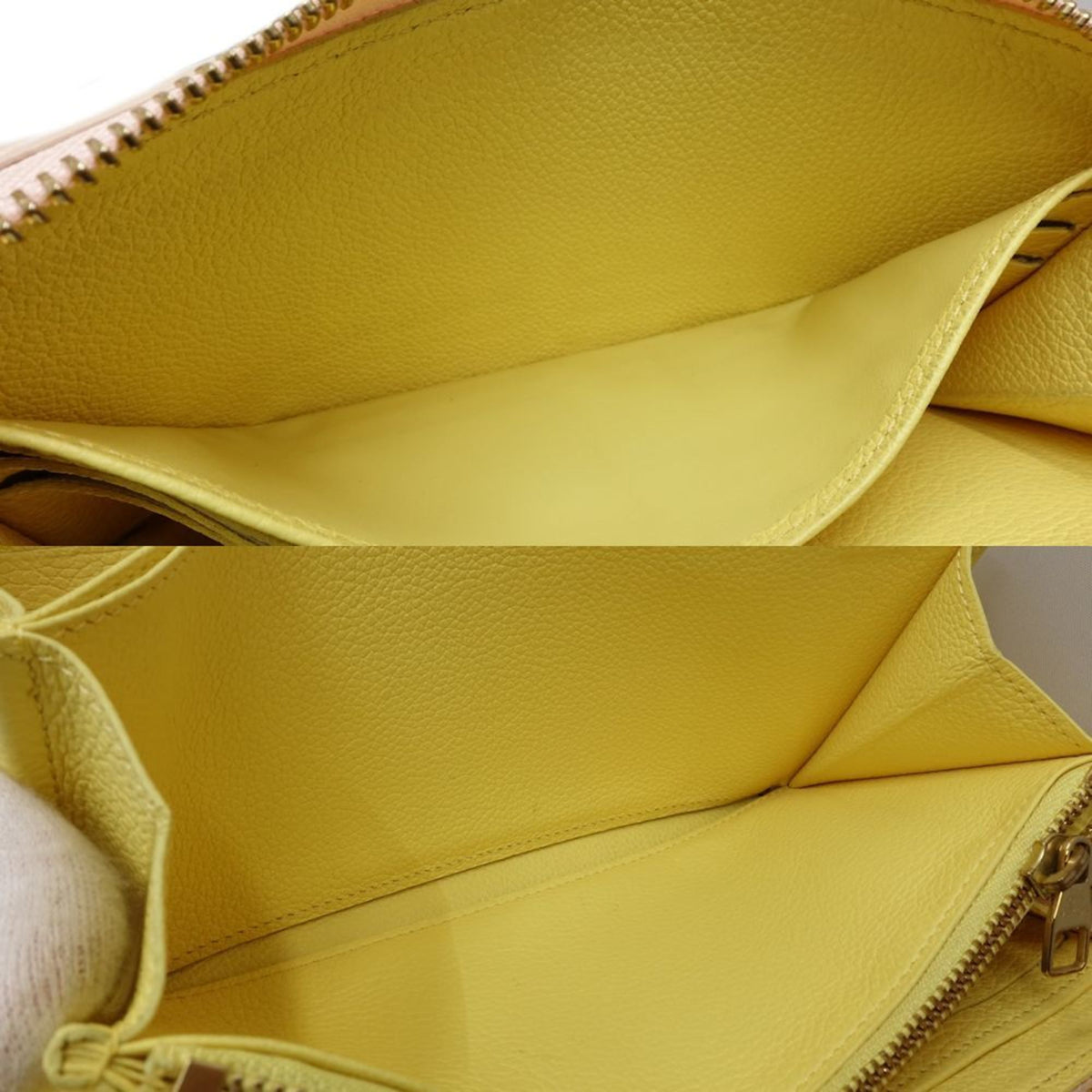 Louis Vuitton Beige Pink Yellow Monogram Empreinte Long Wallet (Bi-Fold) (Pre-Owned)
