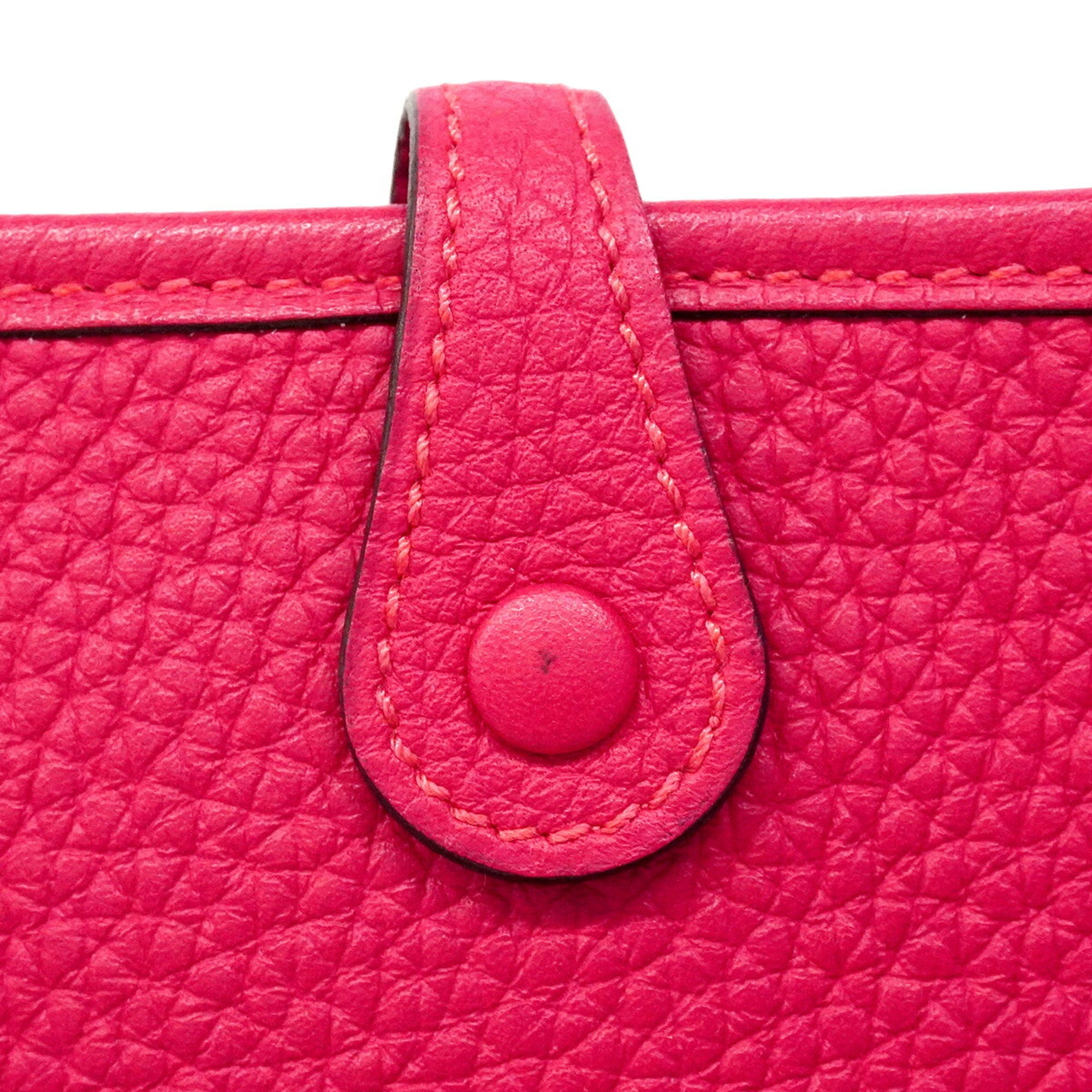 Hermes Pink Taurillon Clemence Leather Shoulder Bag (Pre-Owned)