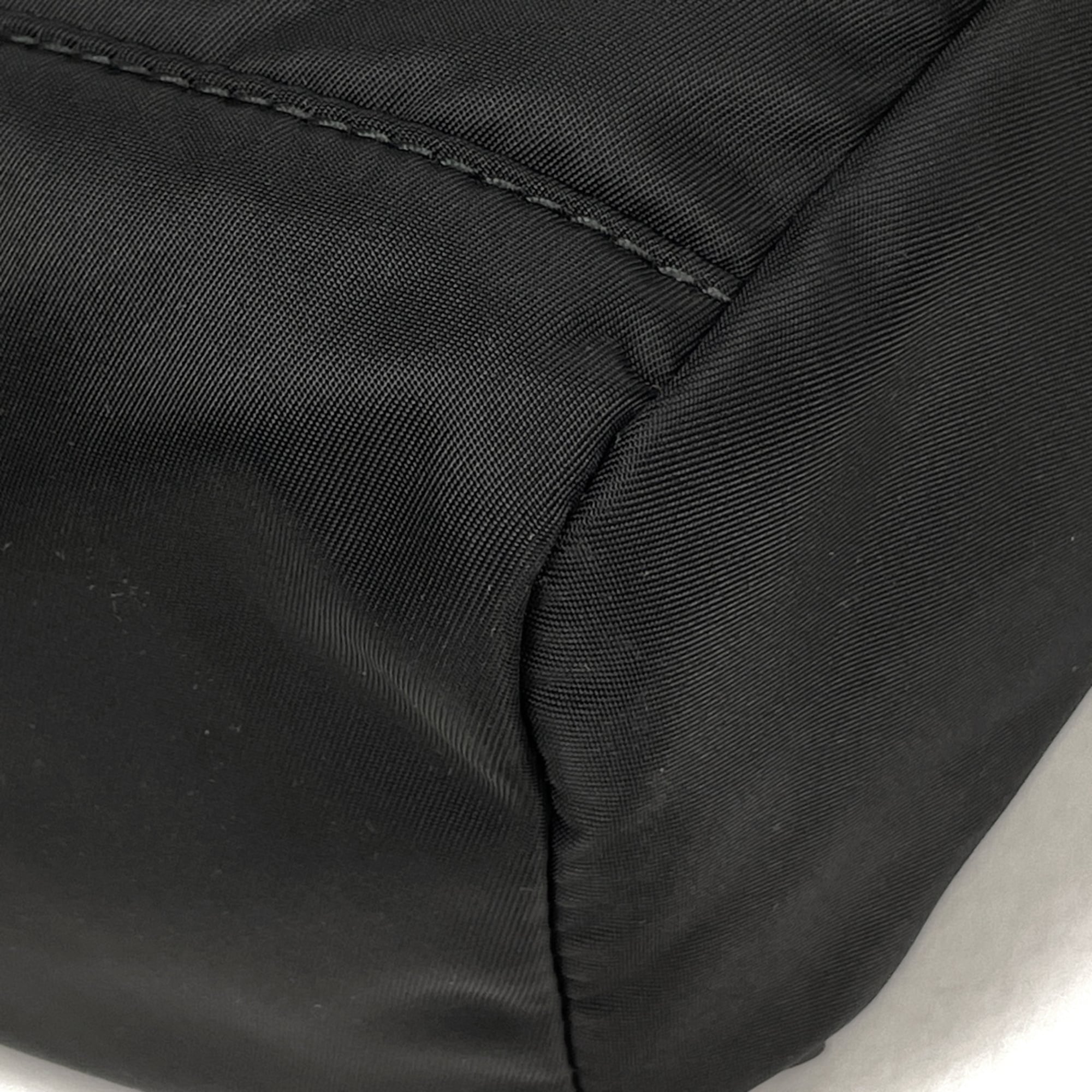 Prada Black Nylon Leather Shoulder Bag (Pre-Owned)