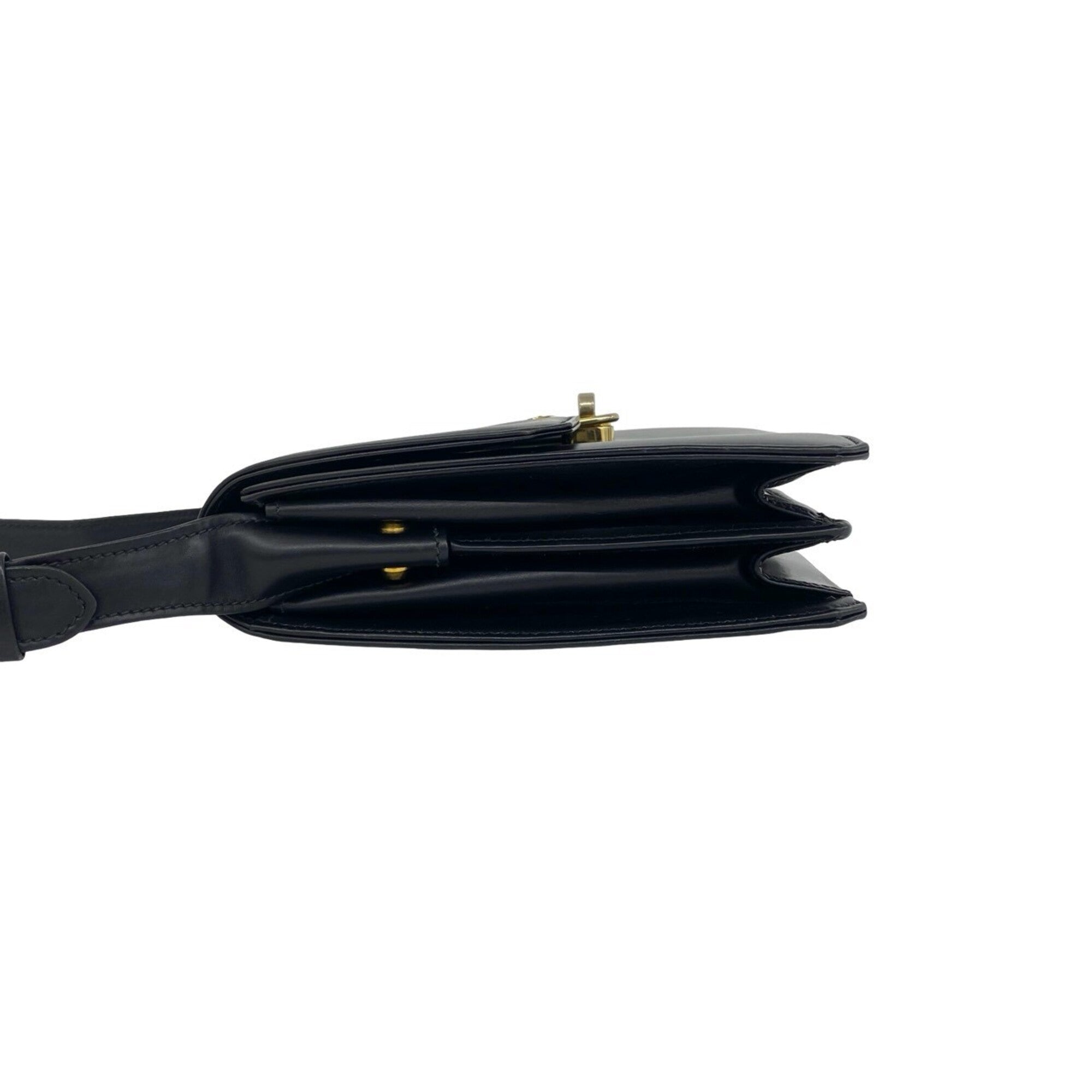 Gucci Black Leather Pochette Shoulder Bag (Pre-Owned)