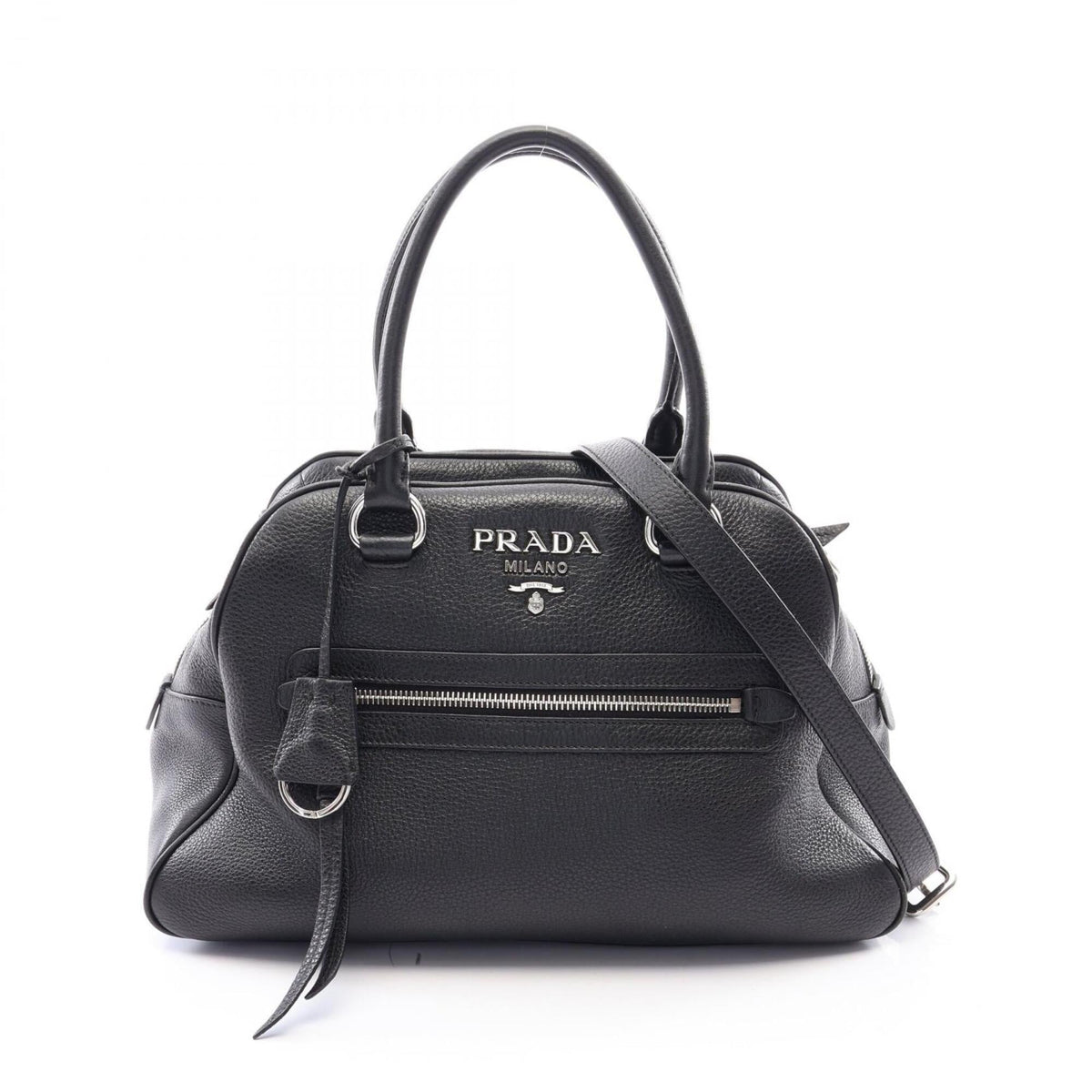 Prada Black Leather Handbag (Pre-Owned)
