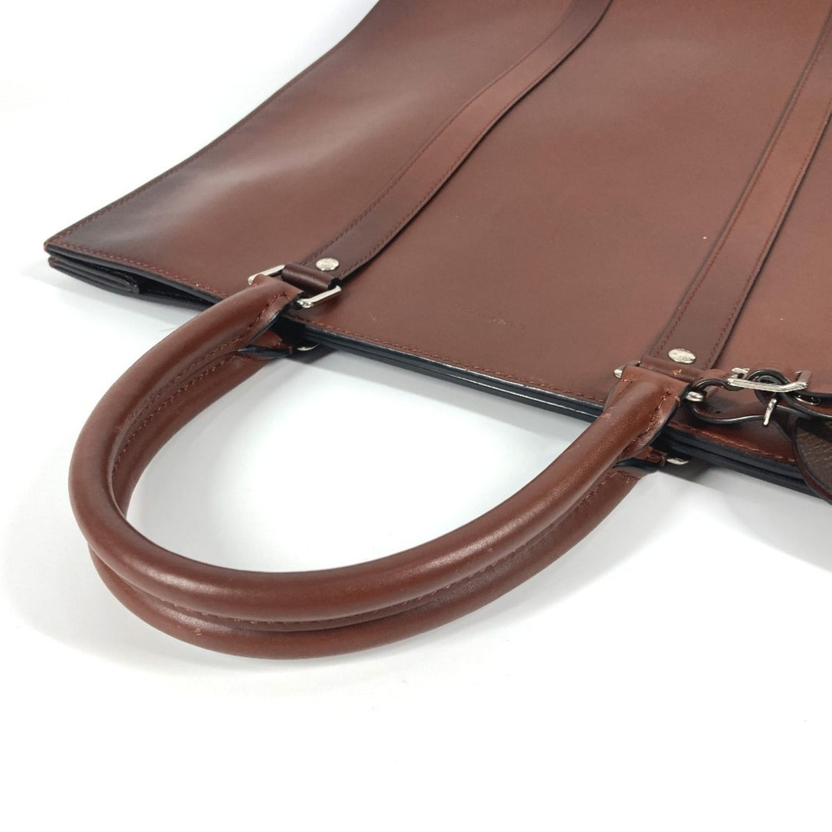 Louis Vuitton Brown Nomade Leather Briefcase Handbag Tote Bag (Pre-Owned)