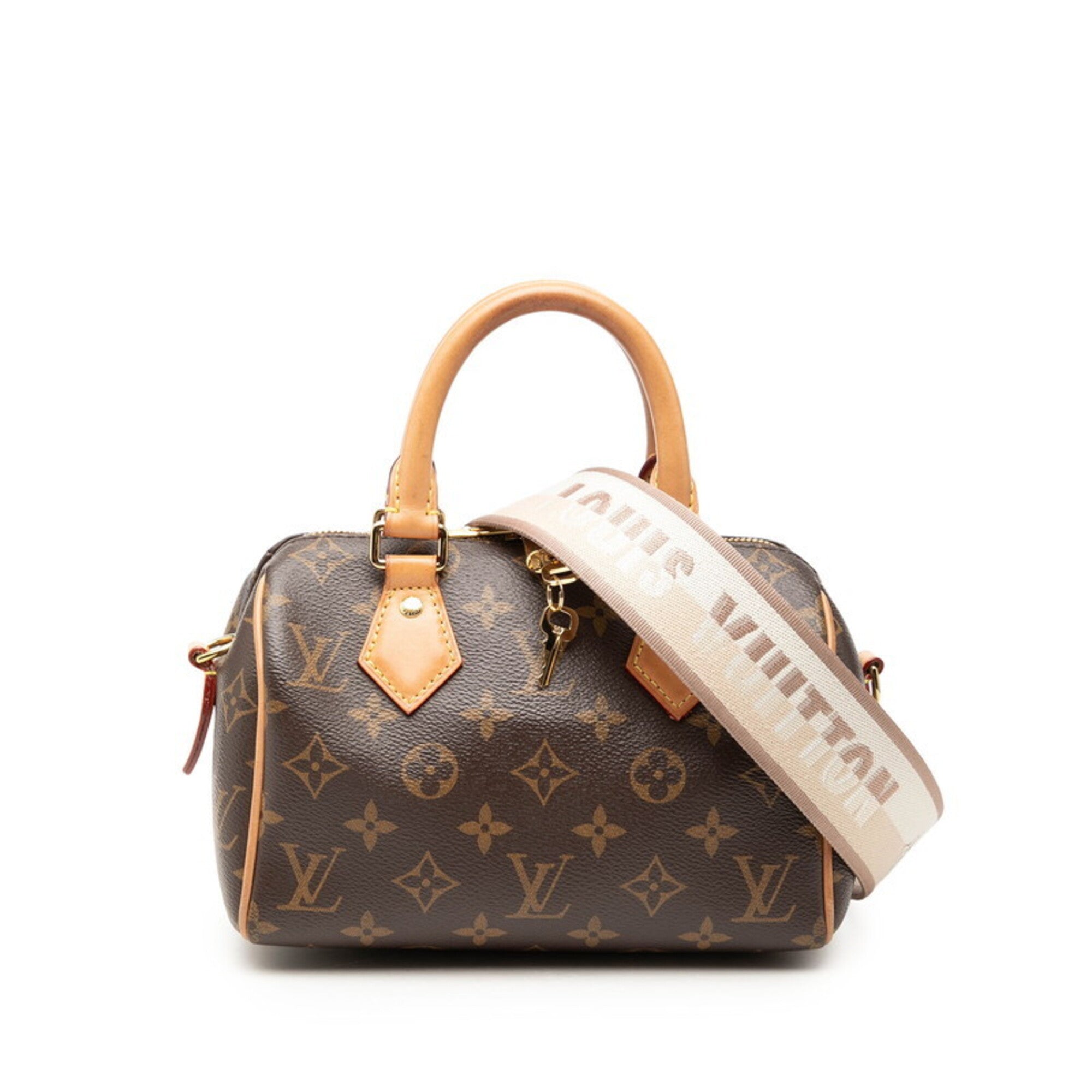 Louis Vuitton Brown Pvc Leather Boston Bag Handbag Shoulder Bag (Pre-Owned)