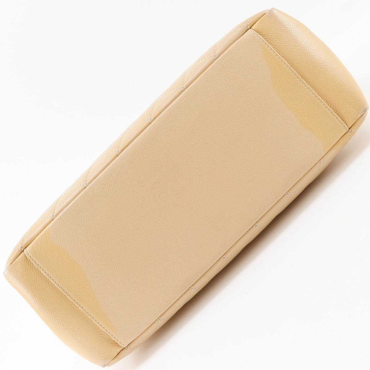 Chanel Beige Grained Calfskin Tote Bag (Pre-Owned)