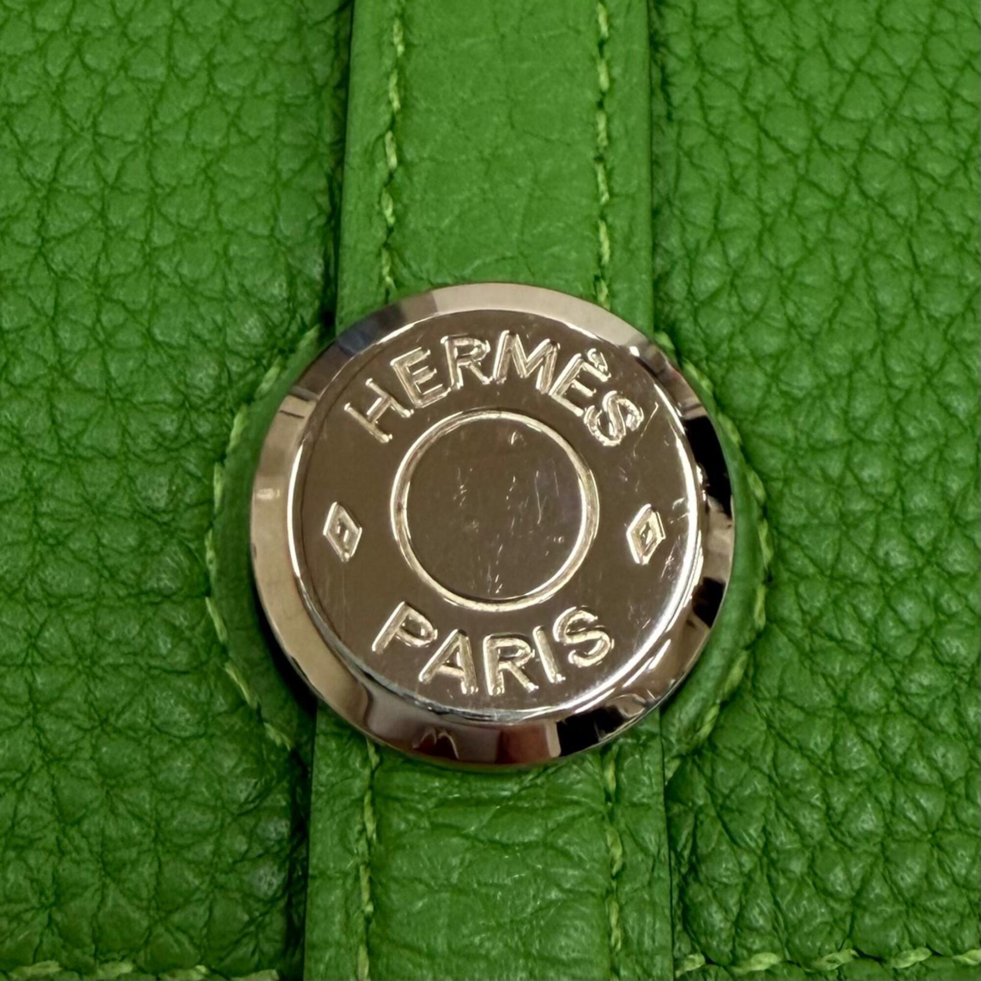 Hermes Bambou Togo Leather Long Wallet (Bi-Fold) (Pre-Owned)