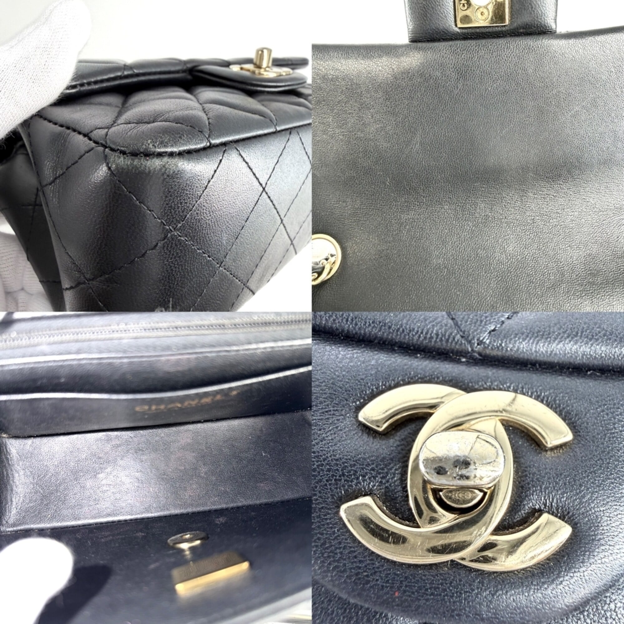 Chanel Black Leather Shoulder Bag (Pre-Owned)