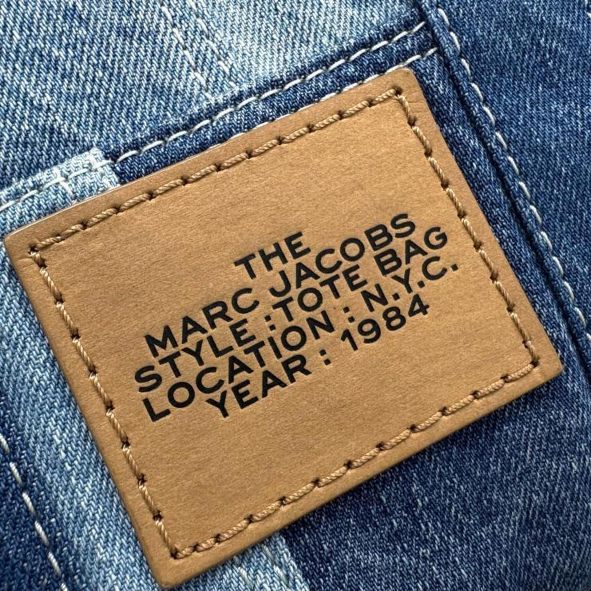 Marc Jacobs Blue Denim Handbag Shoulder Bag Tote Bag (Pre-Owned)