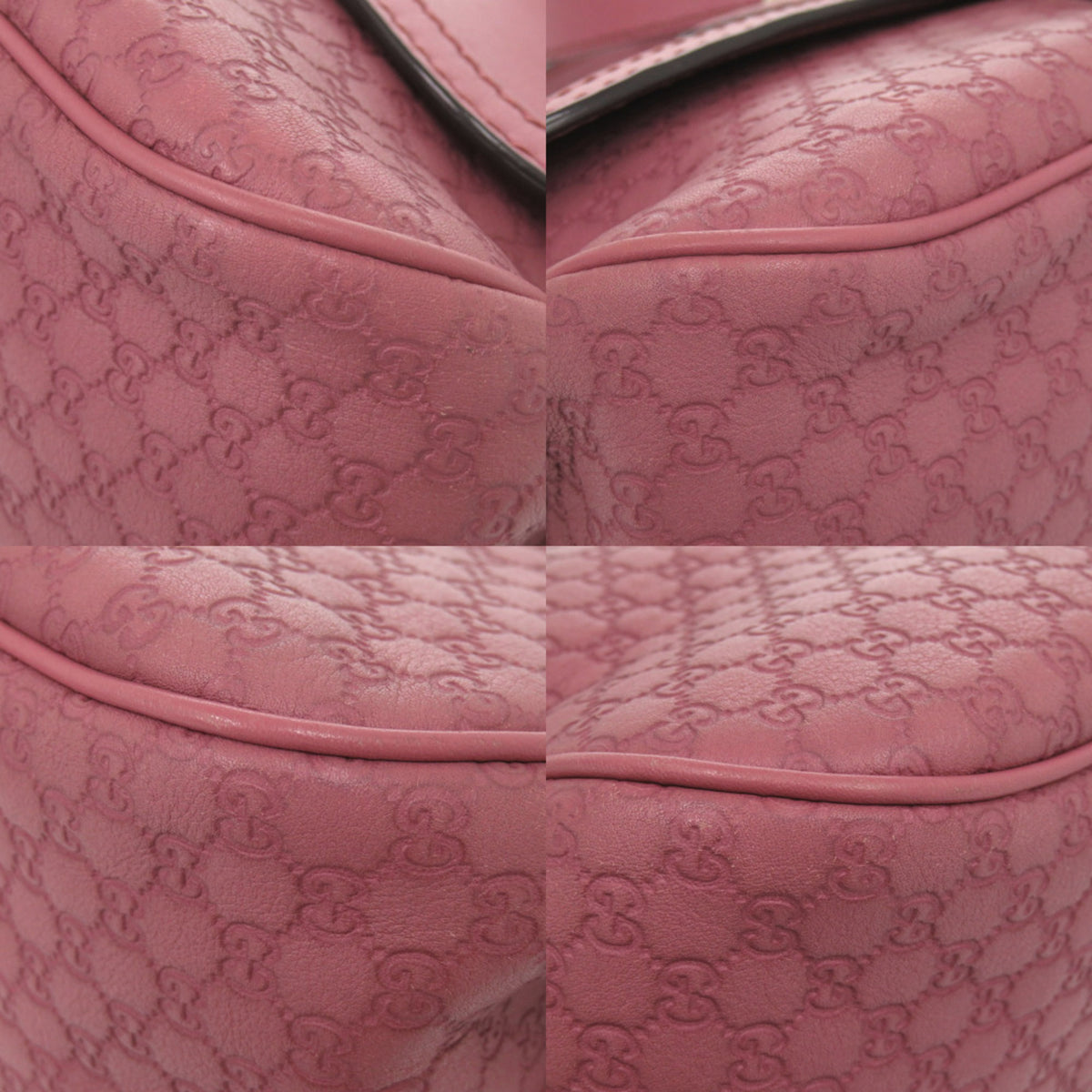 Gucci Pink Leather Shoulder Bag (Pre-Owned)