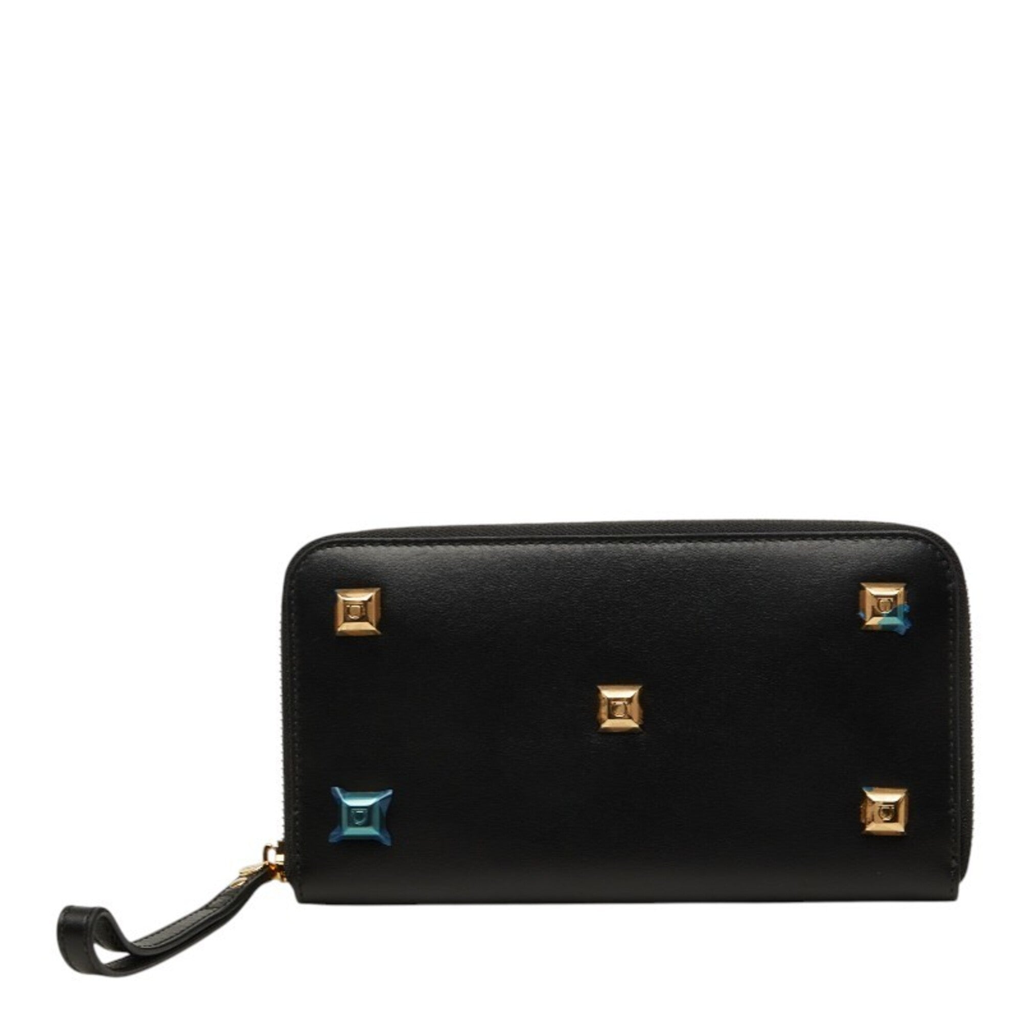 Salvatore Ferragamo Black Leather Long Wallet (Bi-Fold) (Pre-Owned)