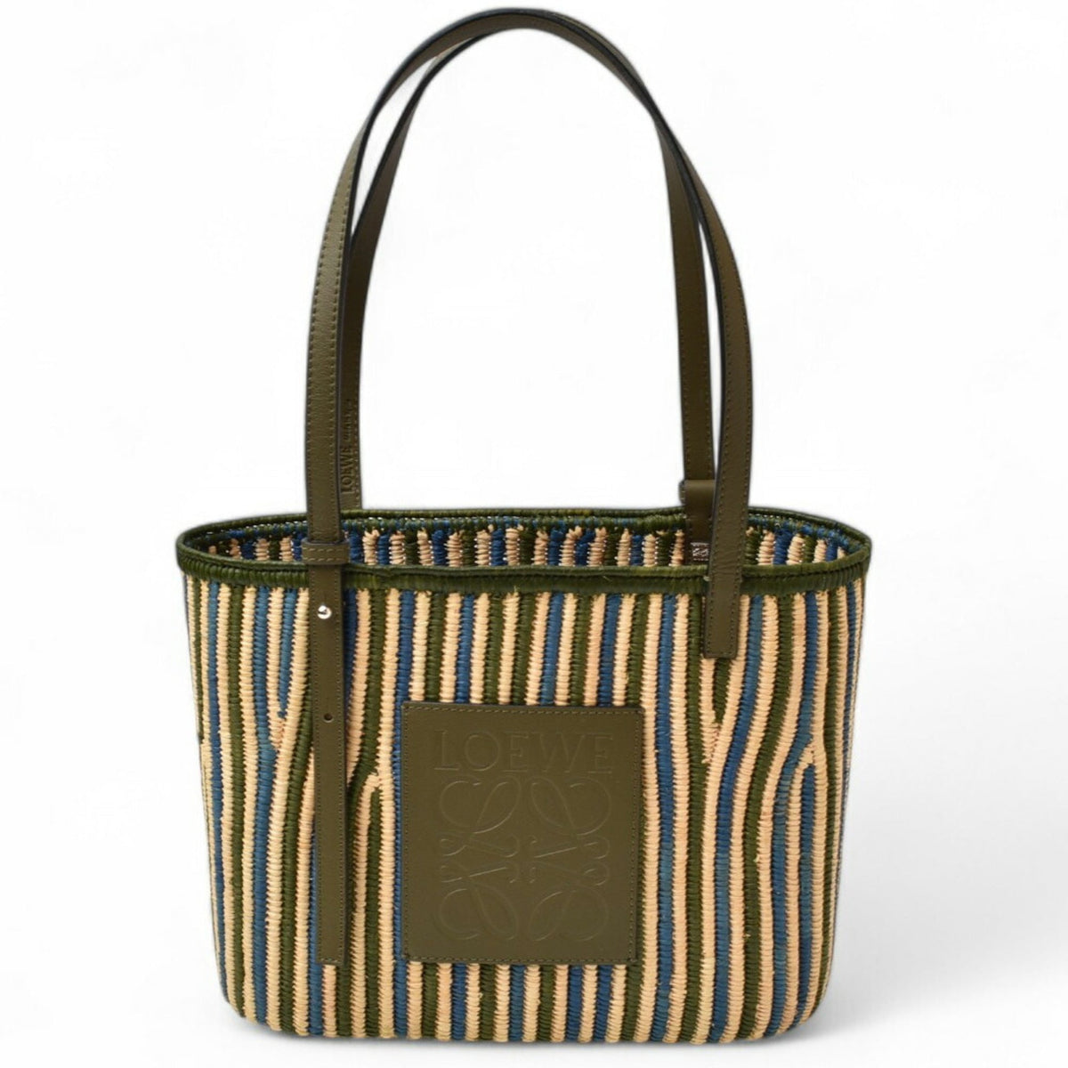 Loewe Khaki Leather Tote Bag (Pre-Owned)