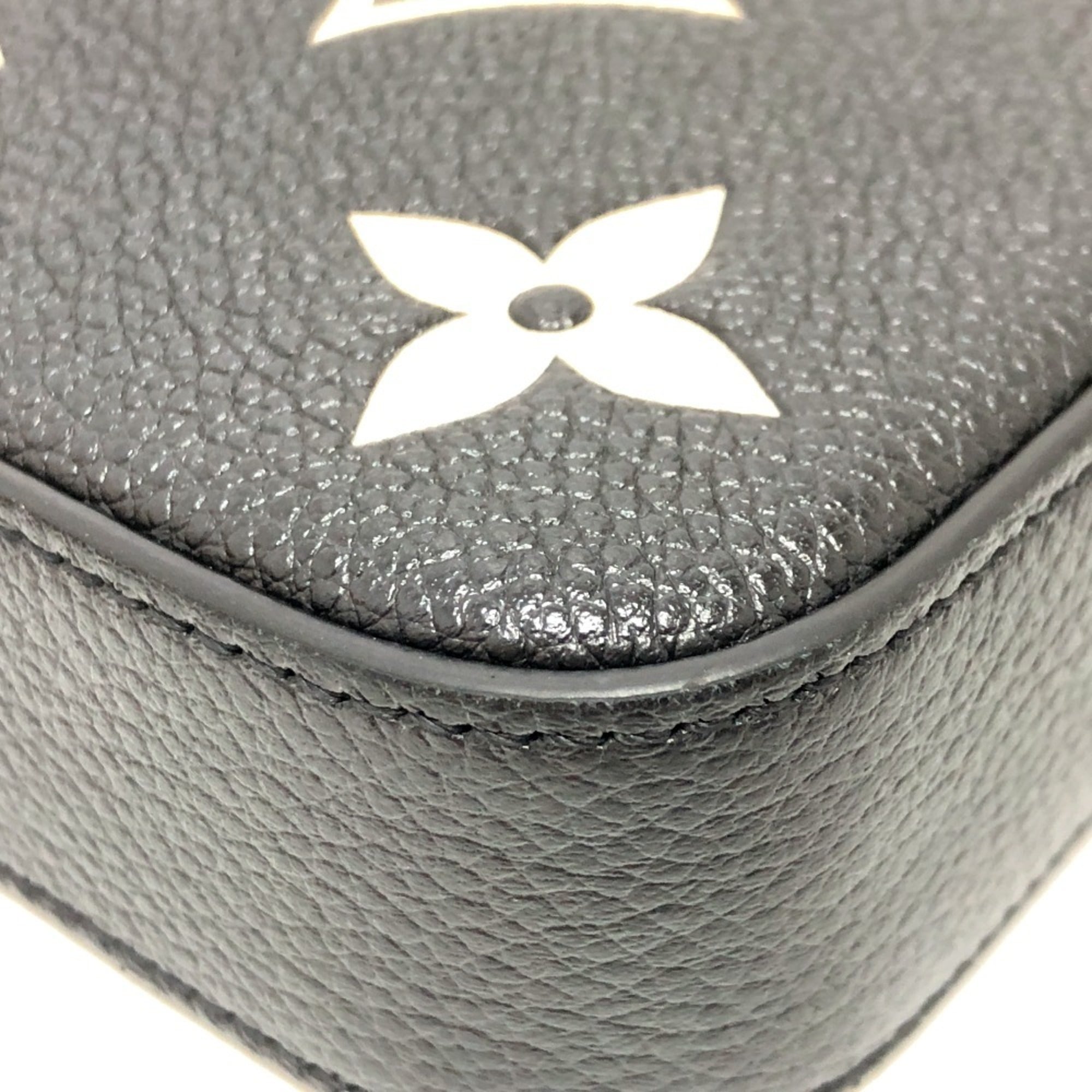 Louis Vuitton Monogram Empreinte Black Galle Monogram Empreinte Chain/Shoulder Wallet (Pre-Owned)