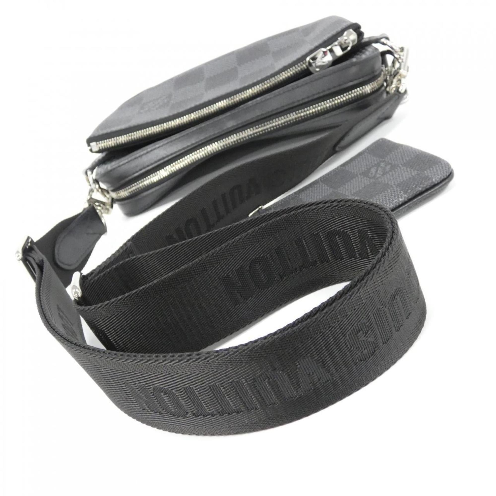 Louis Vuitton Damier Graphite Graphite Damier Graphite Shoulder Bag (Pre-Owned)