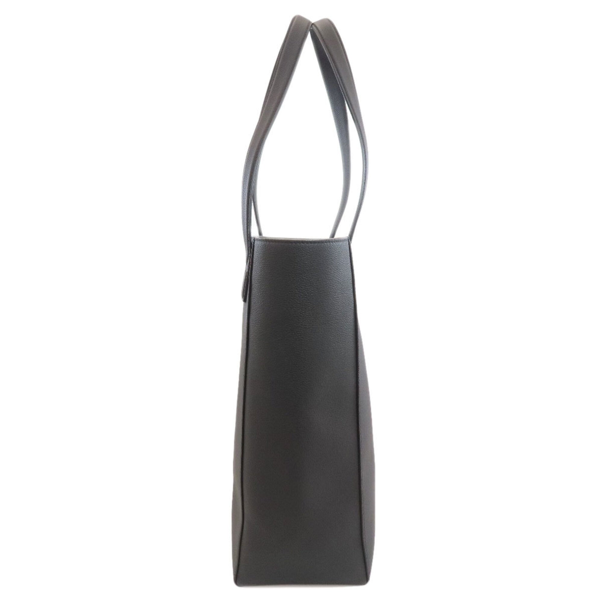 Louis Vuitton Black Leather Tote Bag (Pre-Owned)