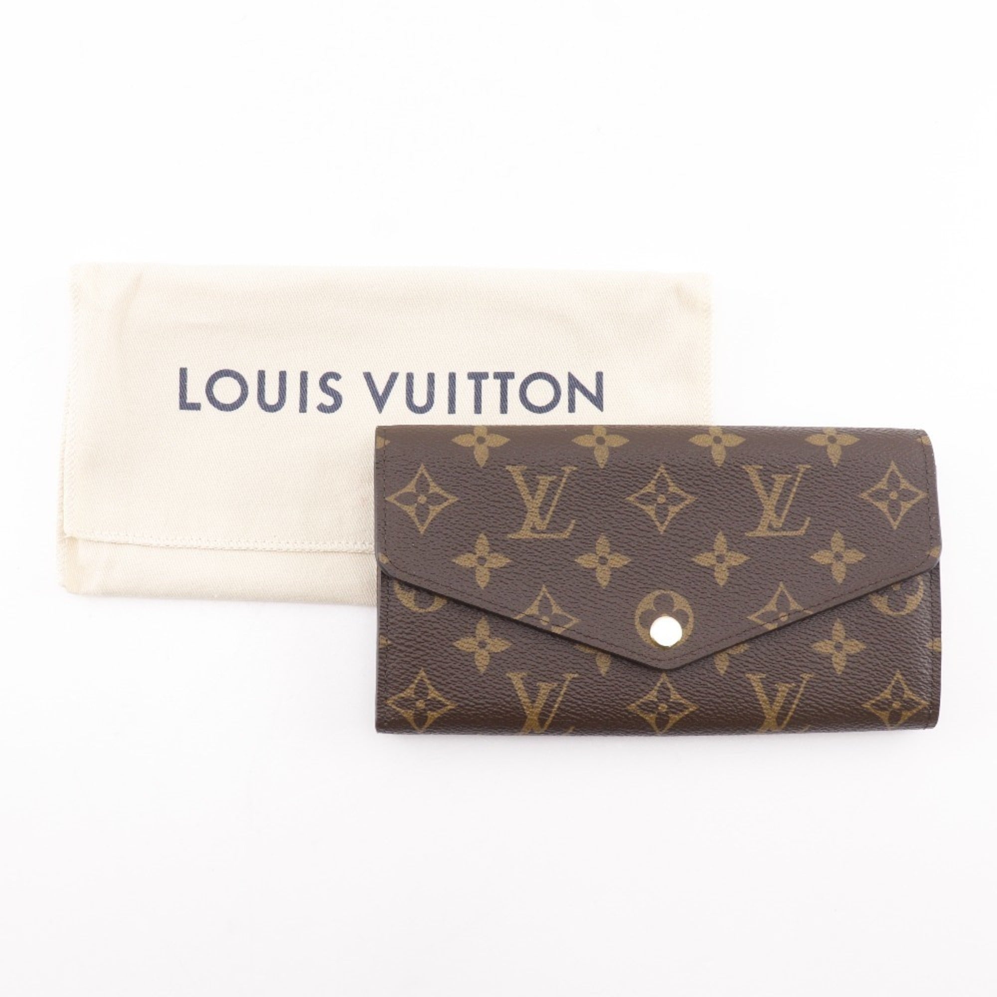 Louis Vuitton Monogram Brown Monogram Monogram Long Wallet (Bi-Fold) (Pre-Owned)