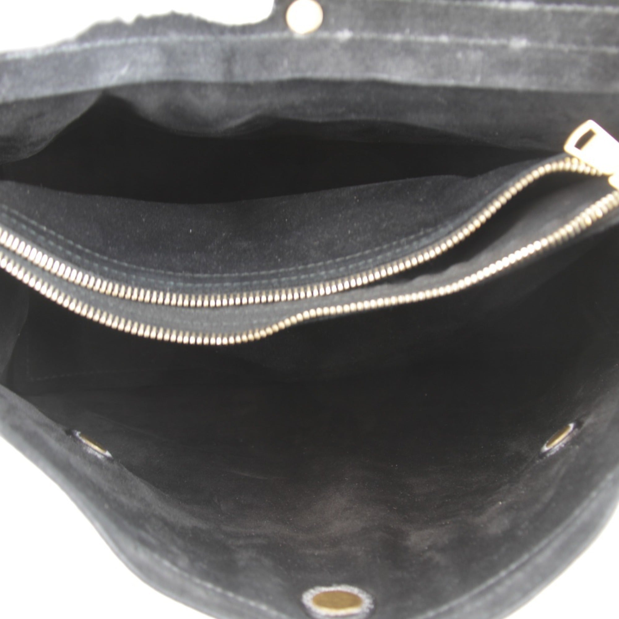 Yves Saint Laurent Black White Leather Handbag (Pre-Owned)