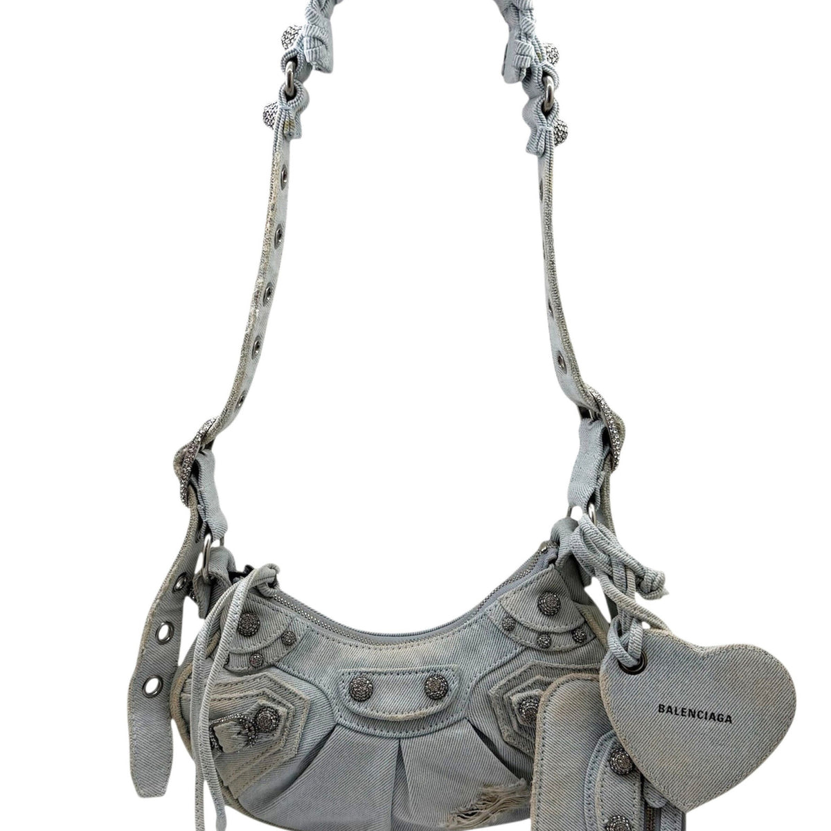 Balenciaga Blue Denim Shoulder Bag (Pre-Owned)