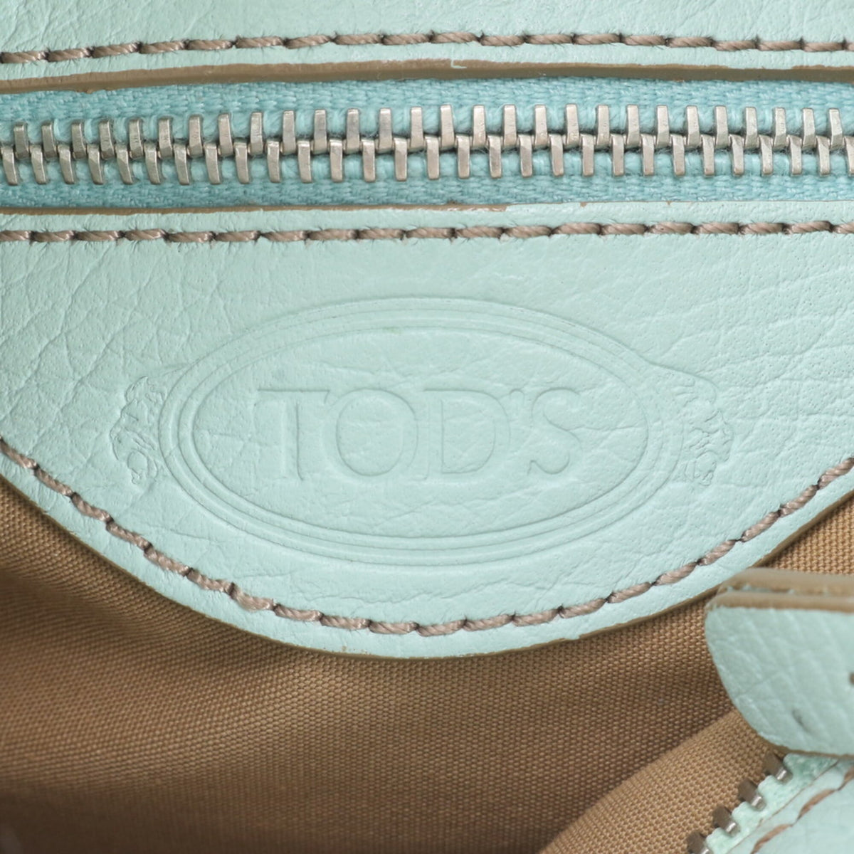 Tod's Green Leather Handbag Shoulder Bag (Pre-Owned)