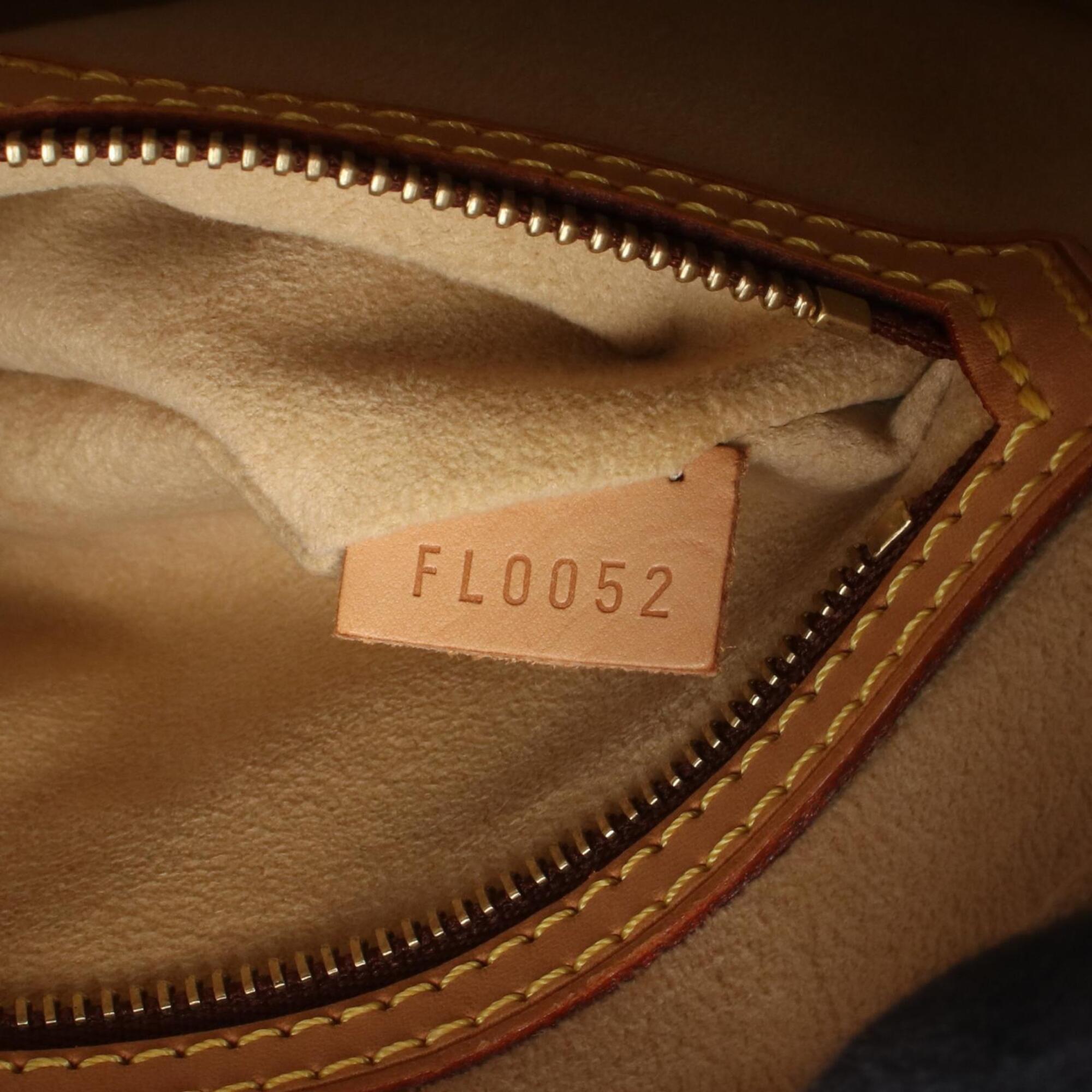 Louis Vuitton Brown Monogram Coated Canvas Leather Handbag Shoulder Bag (Pre-Owned)