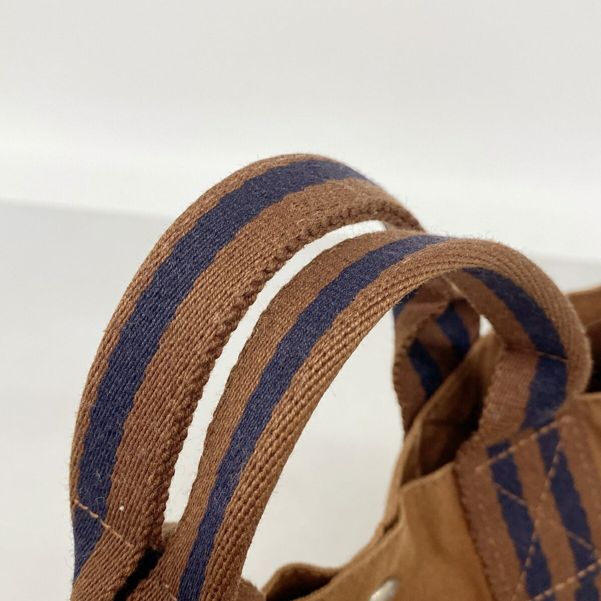 Hermes Brown Canvas Tote Bag (Pre-Owned)