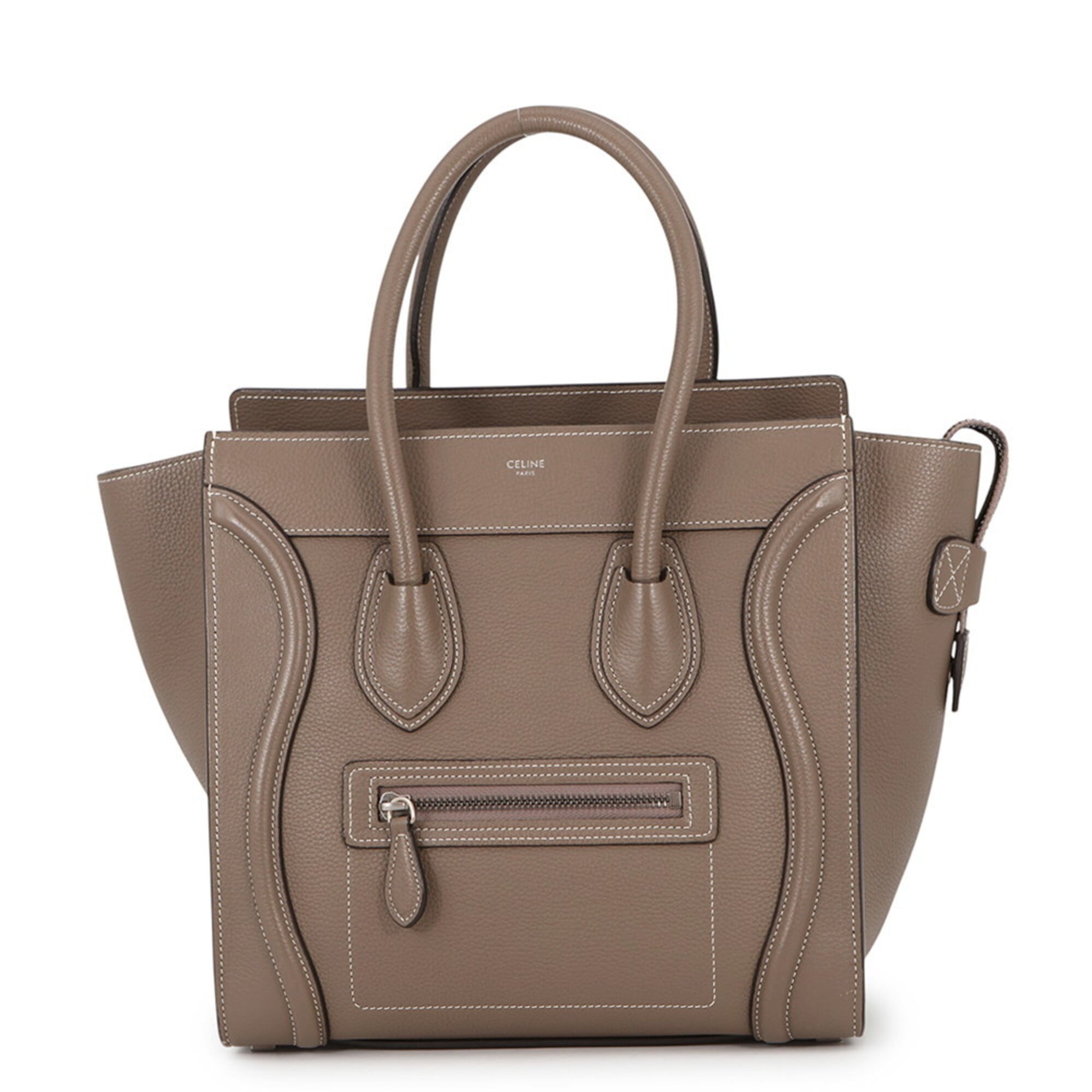 Celine Grayish Leather Handbag (Pre-Owned)