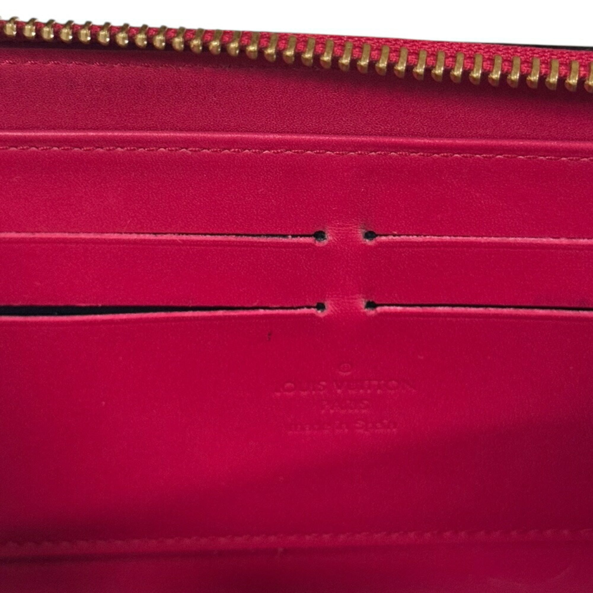 Louis Vuitton Indian Rose Pink Purple Vernis Long Wallet (Bi-Fold) (Pre-Owned)