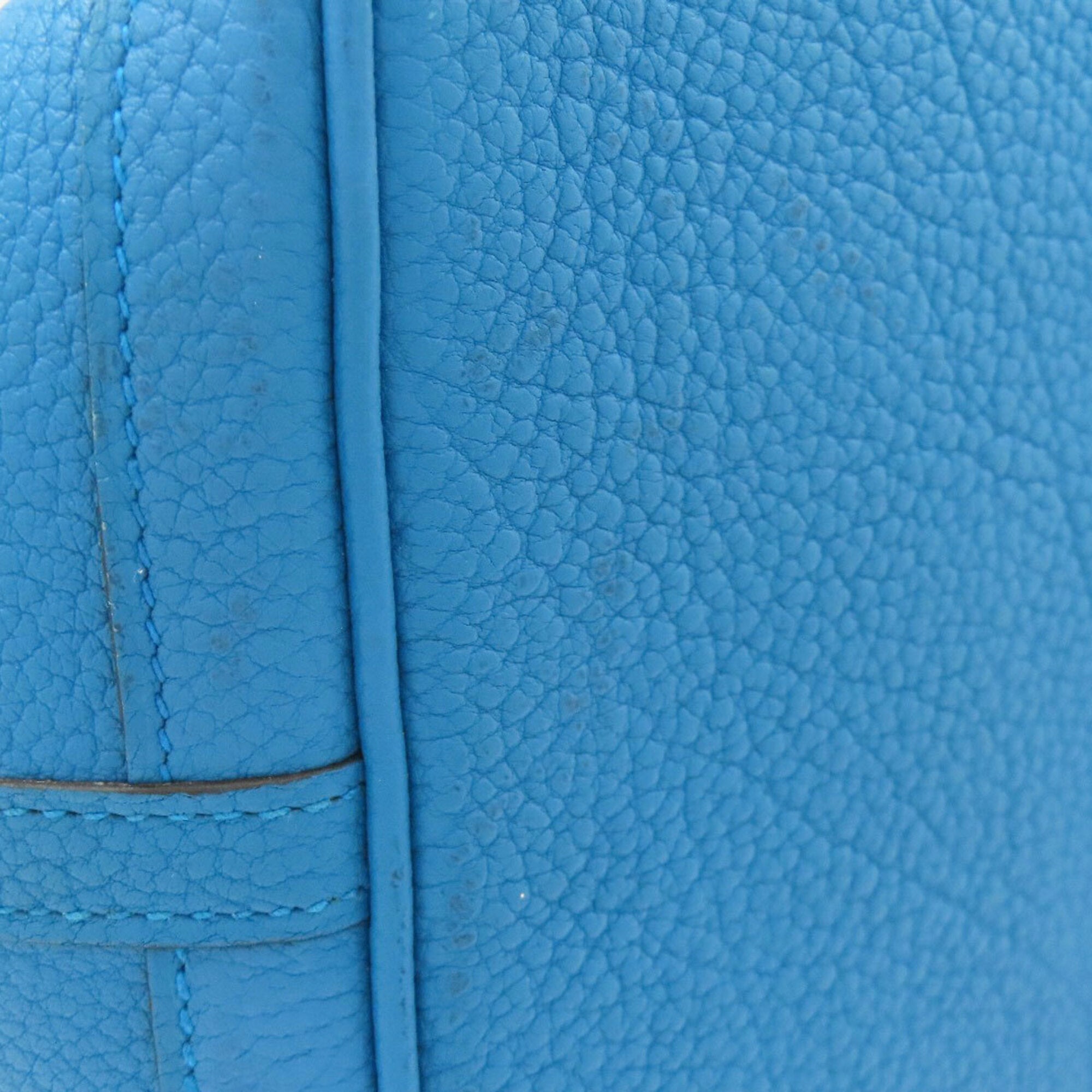 Hermes Blue Negonda Leather Handbag (Pre-Owned)