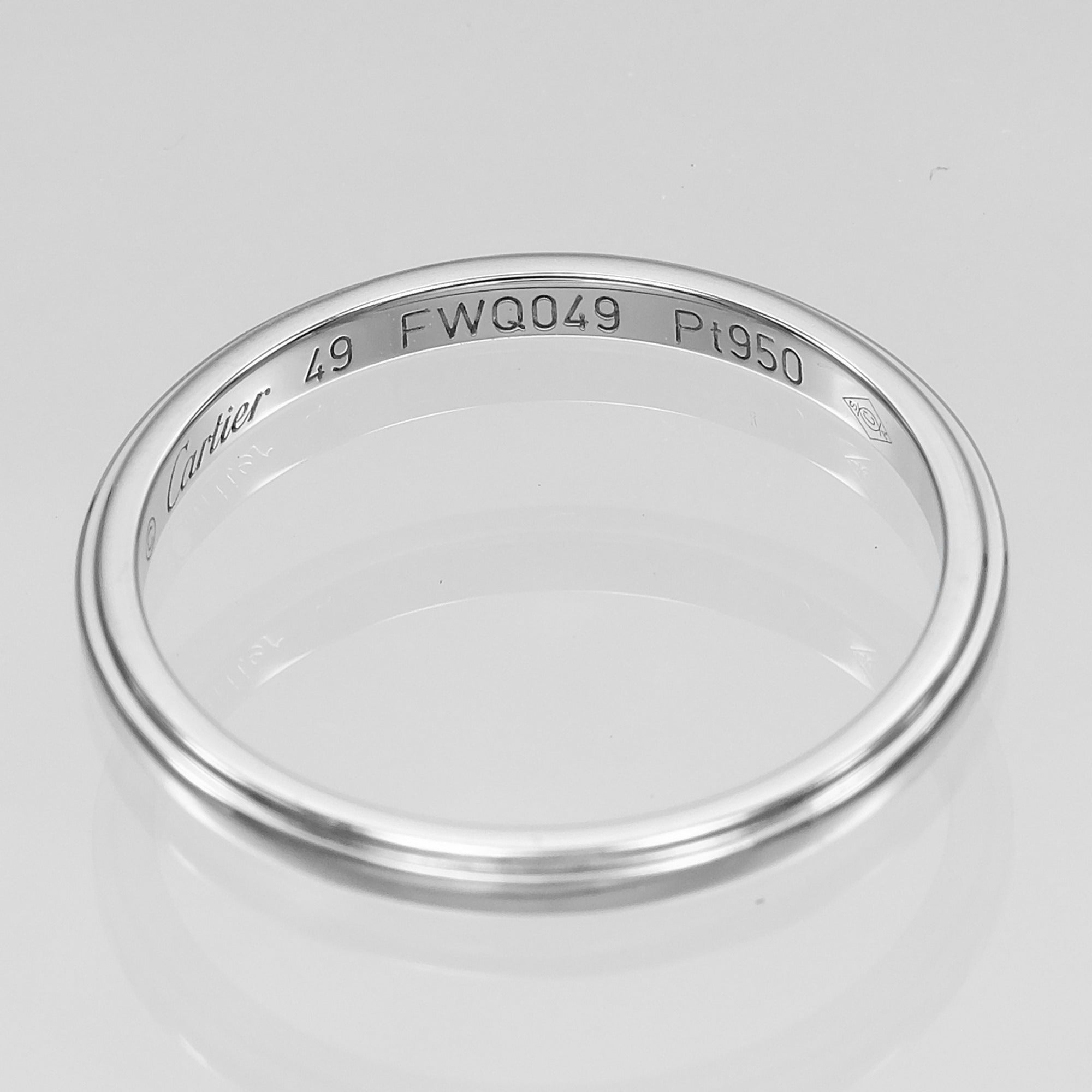 Cartier Platinum 950 Band Ring (Pre-Owned)