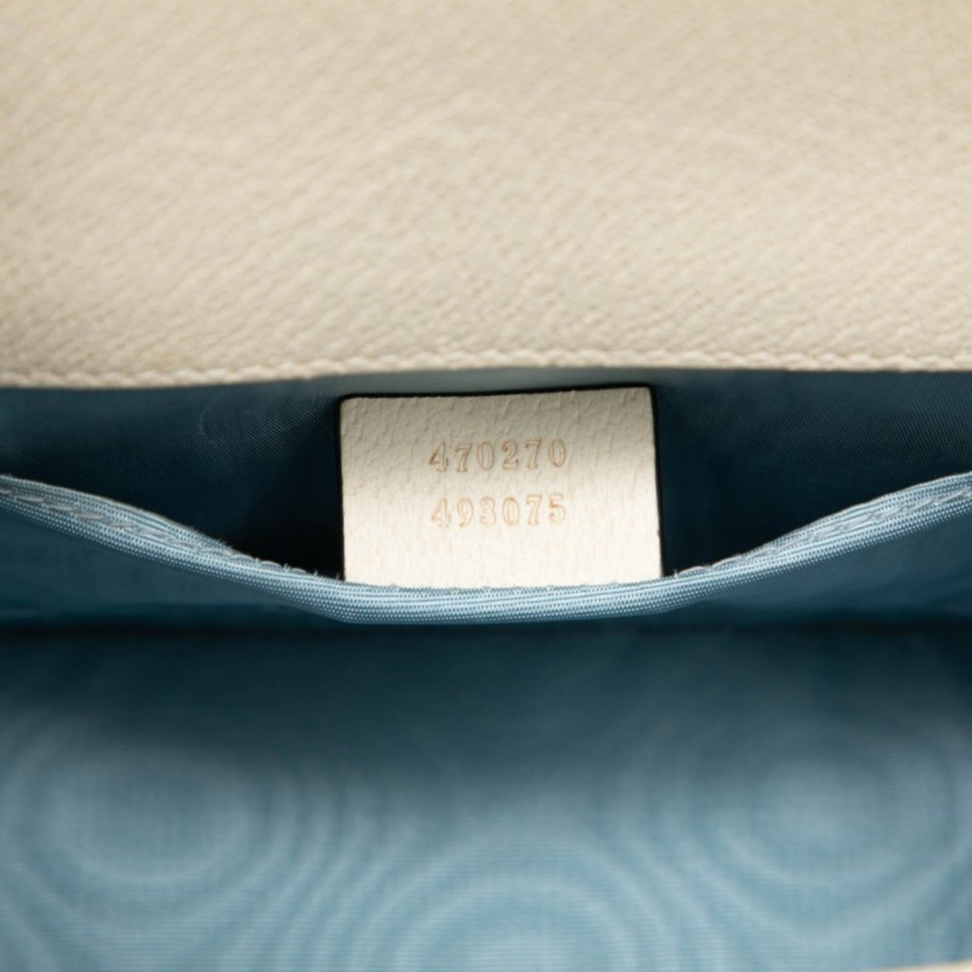Gucci White Leather Handbag Shoulder Bag (Pre-Owned)
