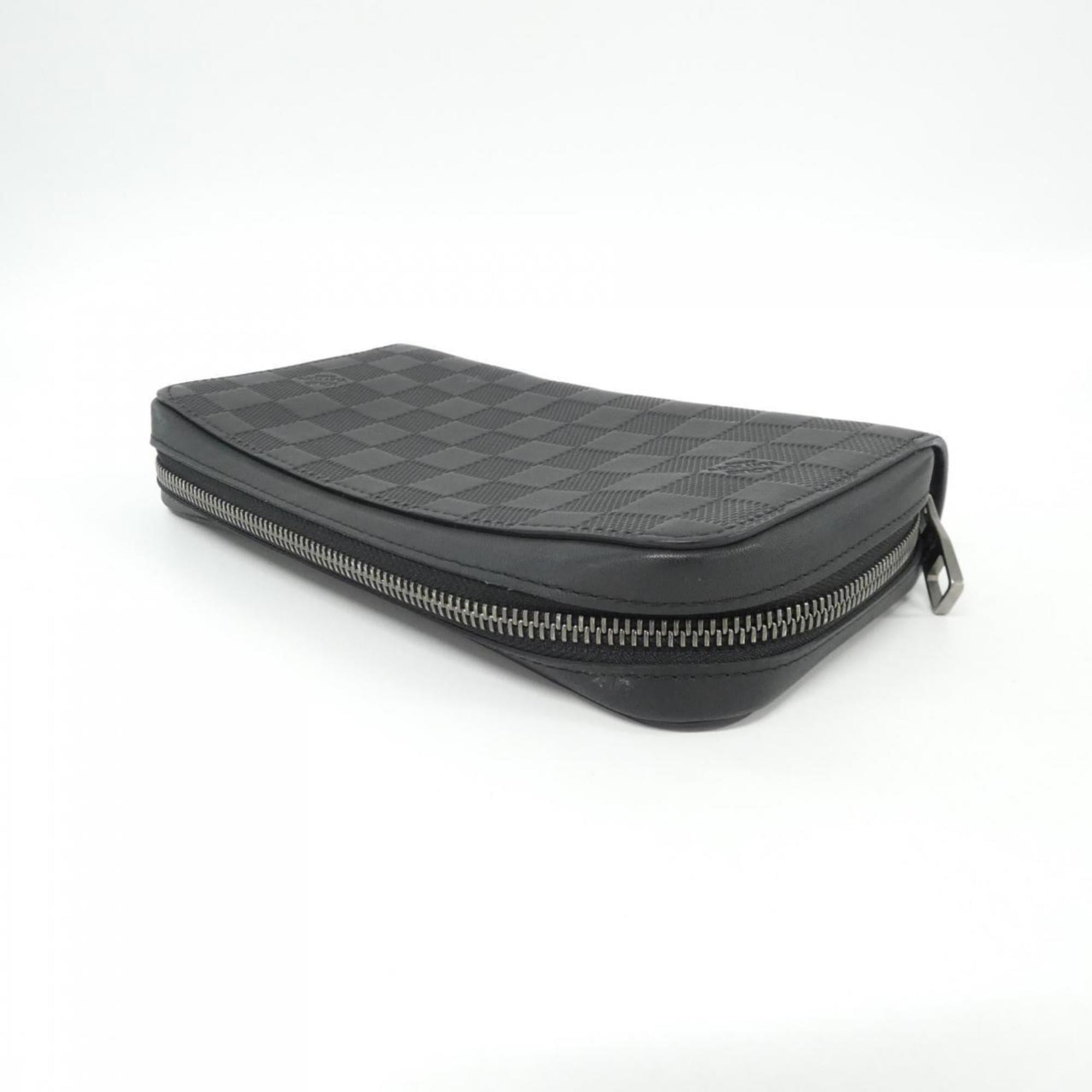 Louis Vuitton Onyx Leather Long Wallet (Bi-Fold) (Pre-Owned)