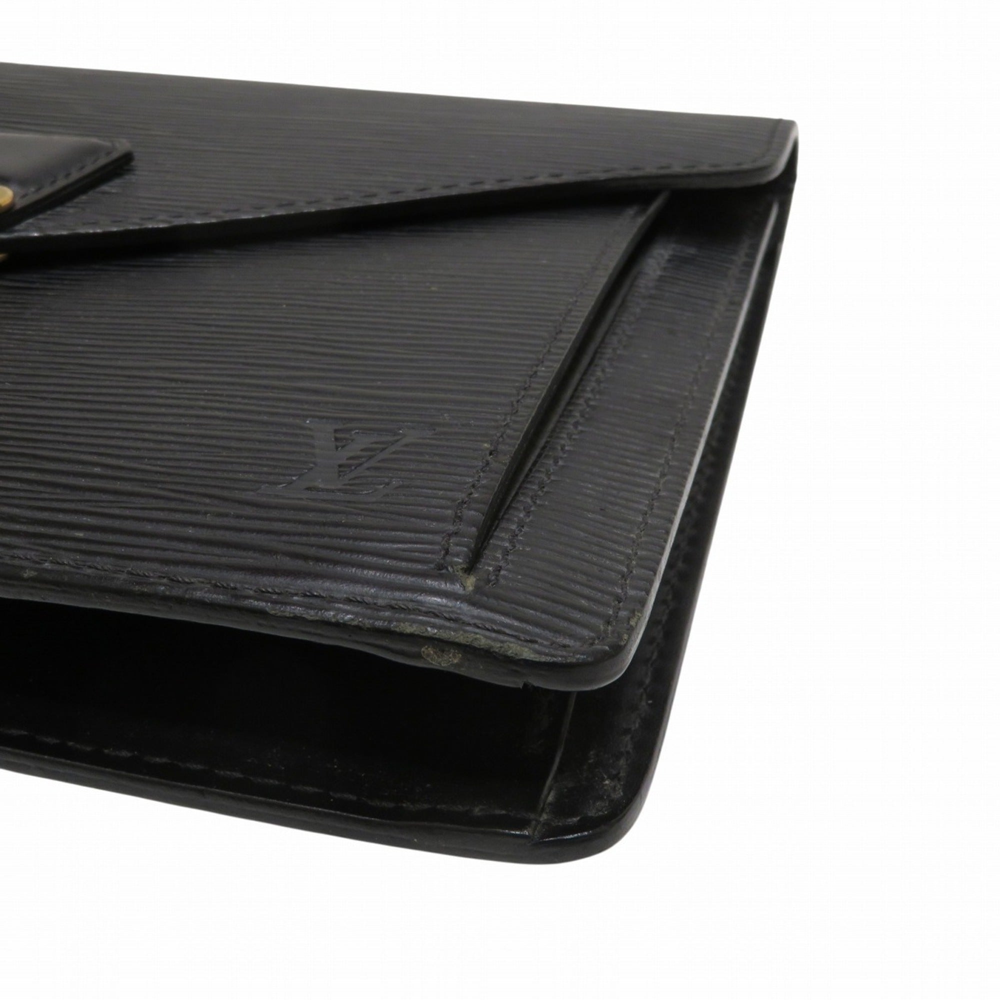 Louis Vuitton Black Epi Leather Clutch Bag (Pre-Owned)