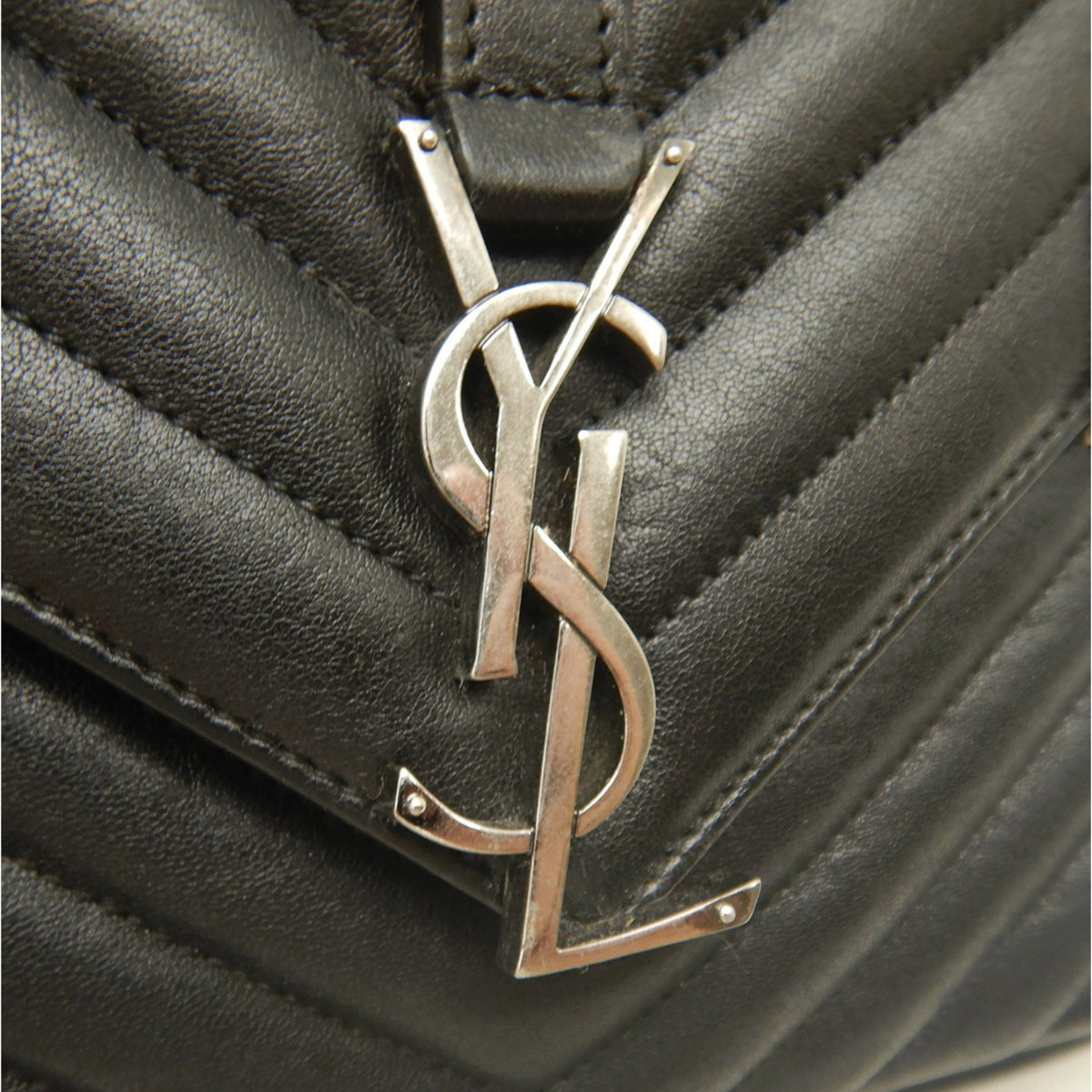 Yves Saint Laurent Black Leather School Bag Shoulder Bag (Pre-Owned)